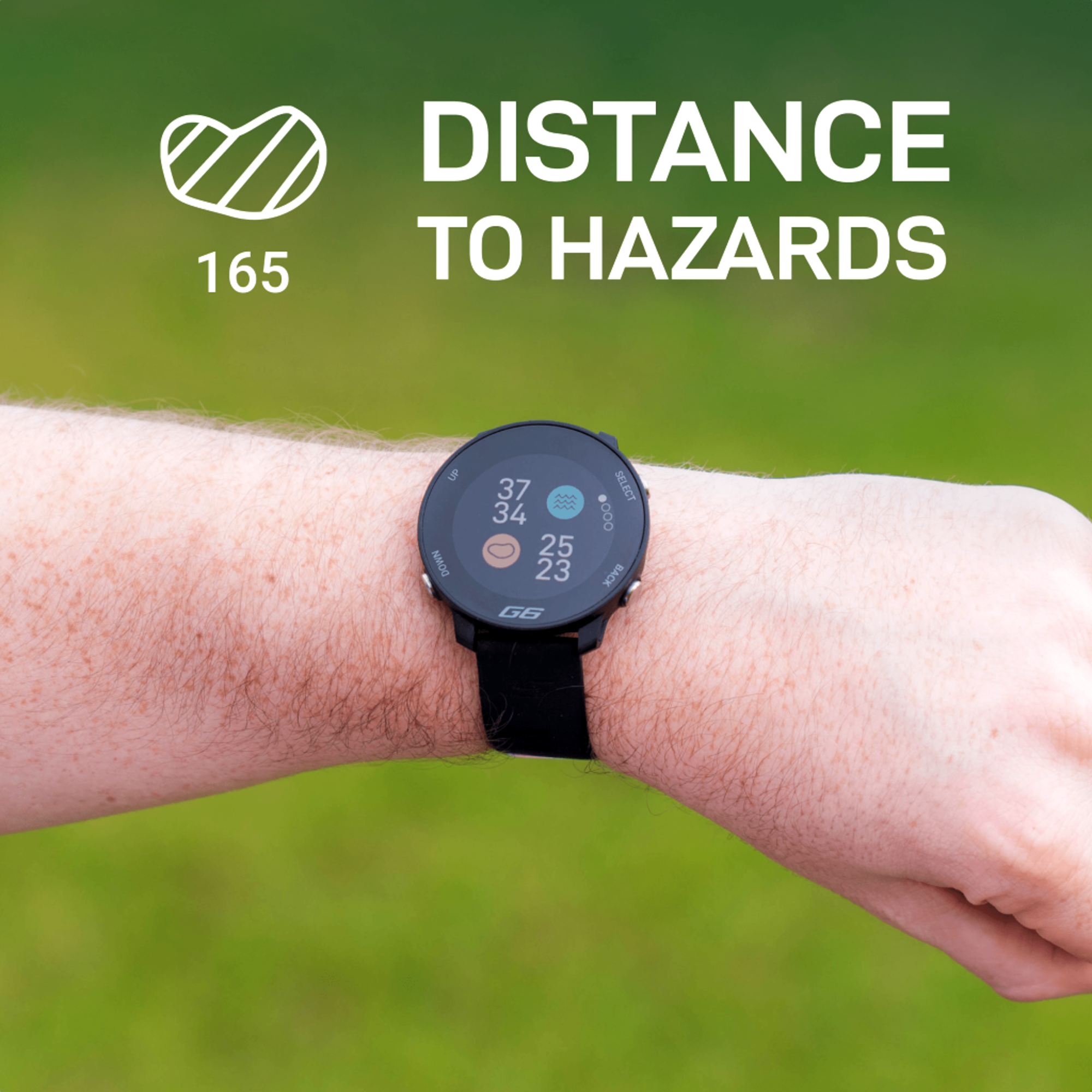 G6 Golf GPS Watch- Black