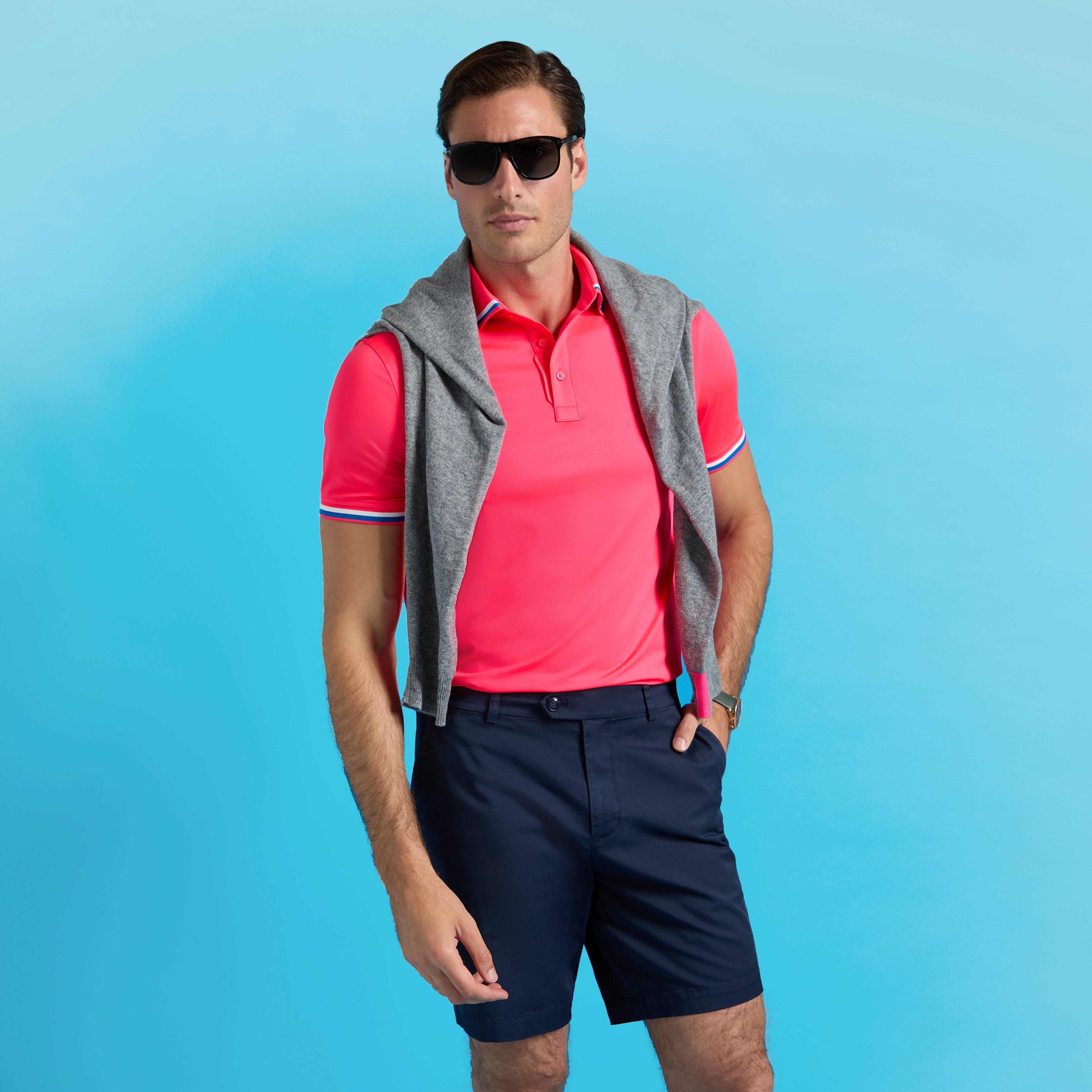 Essential Tech Jersey Mens Short Sleeve Golf Polo Shirt