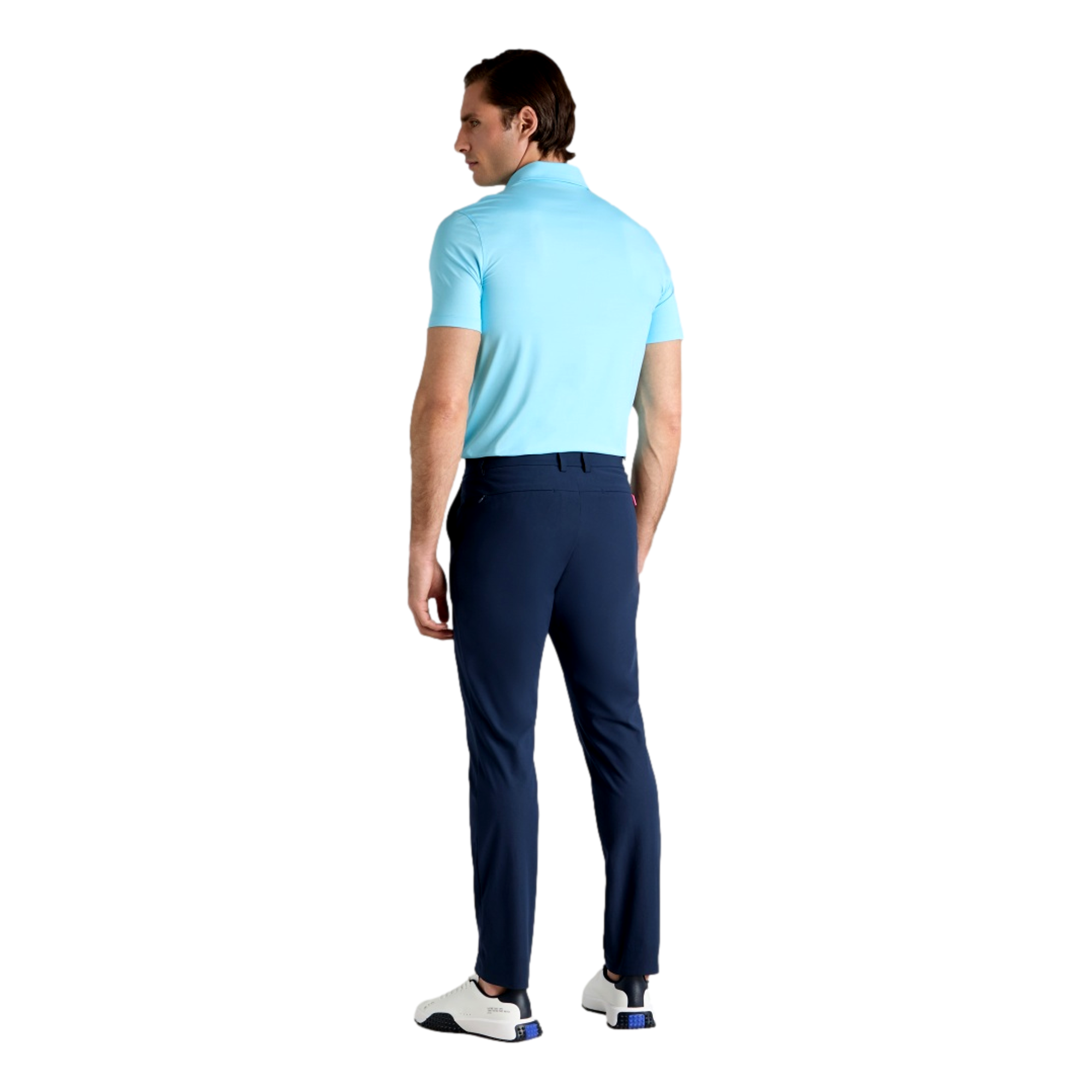 Melange Ice Nylon Men's Short Sleeve Golf Polo Shirt