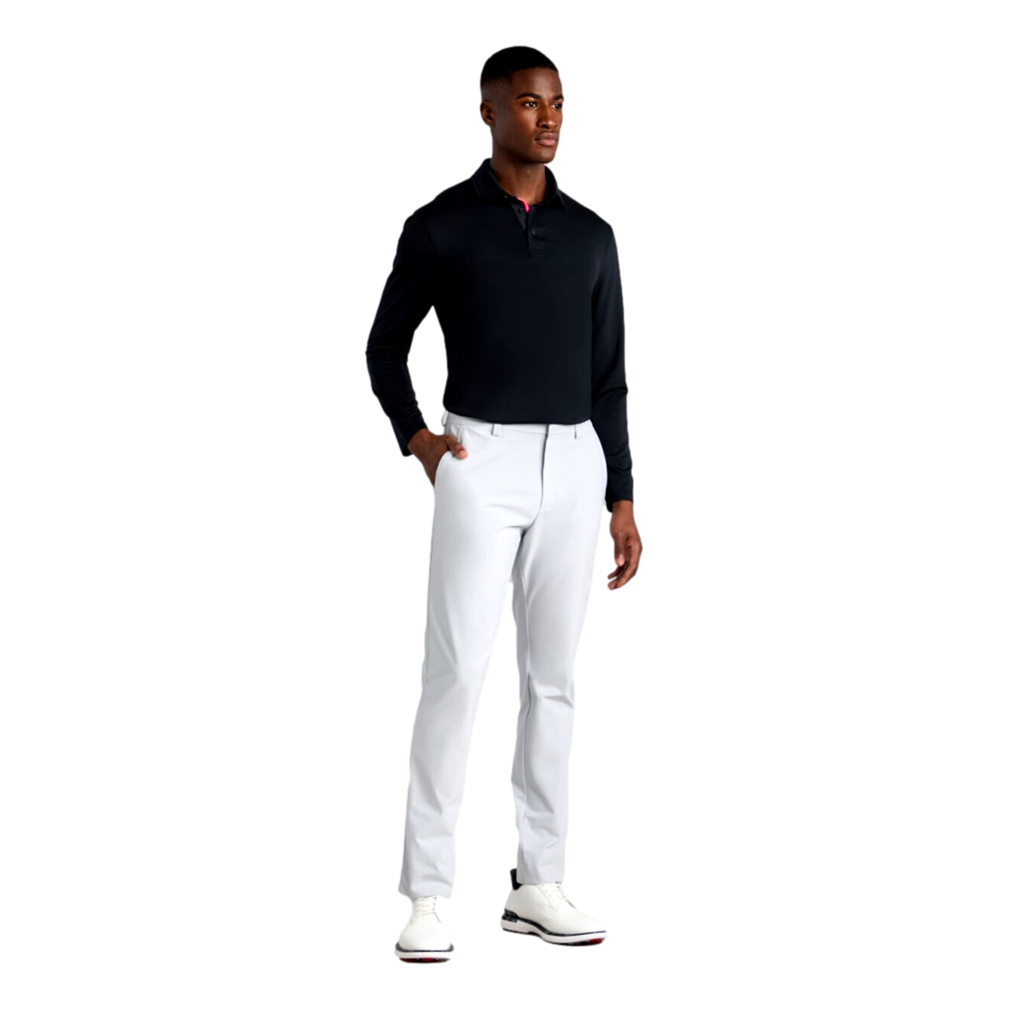 All Play Stretch Men's Long Sleeve Golf Polo Shirt