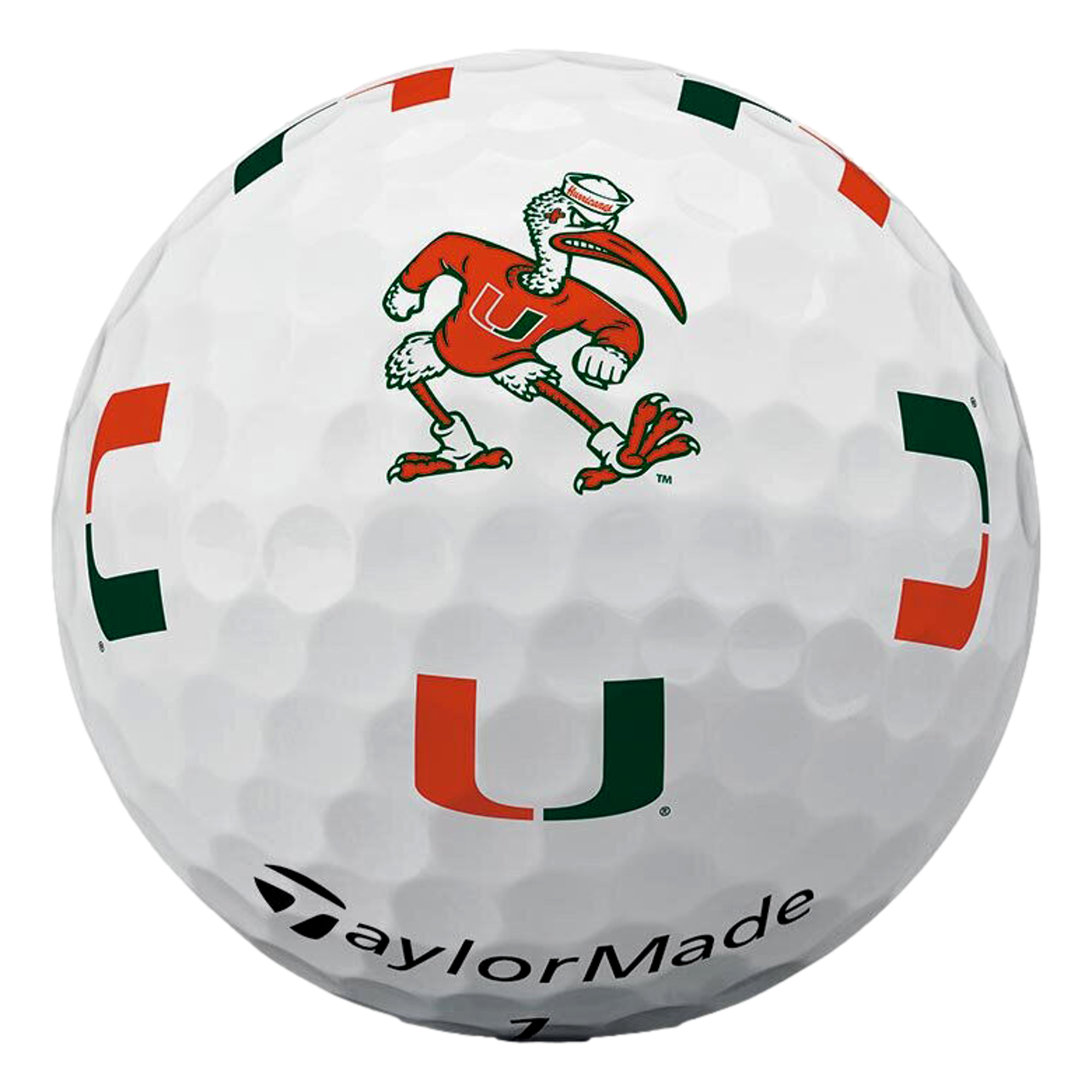Miami Hurricanes TP5 pix Golf Balls