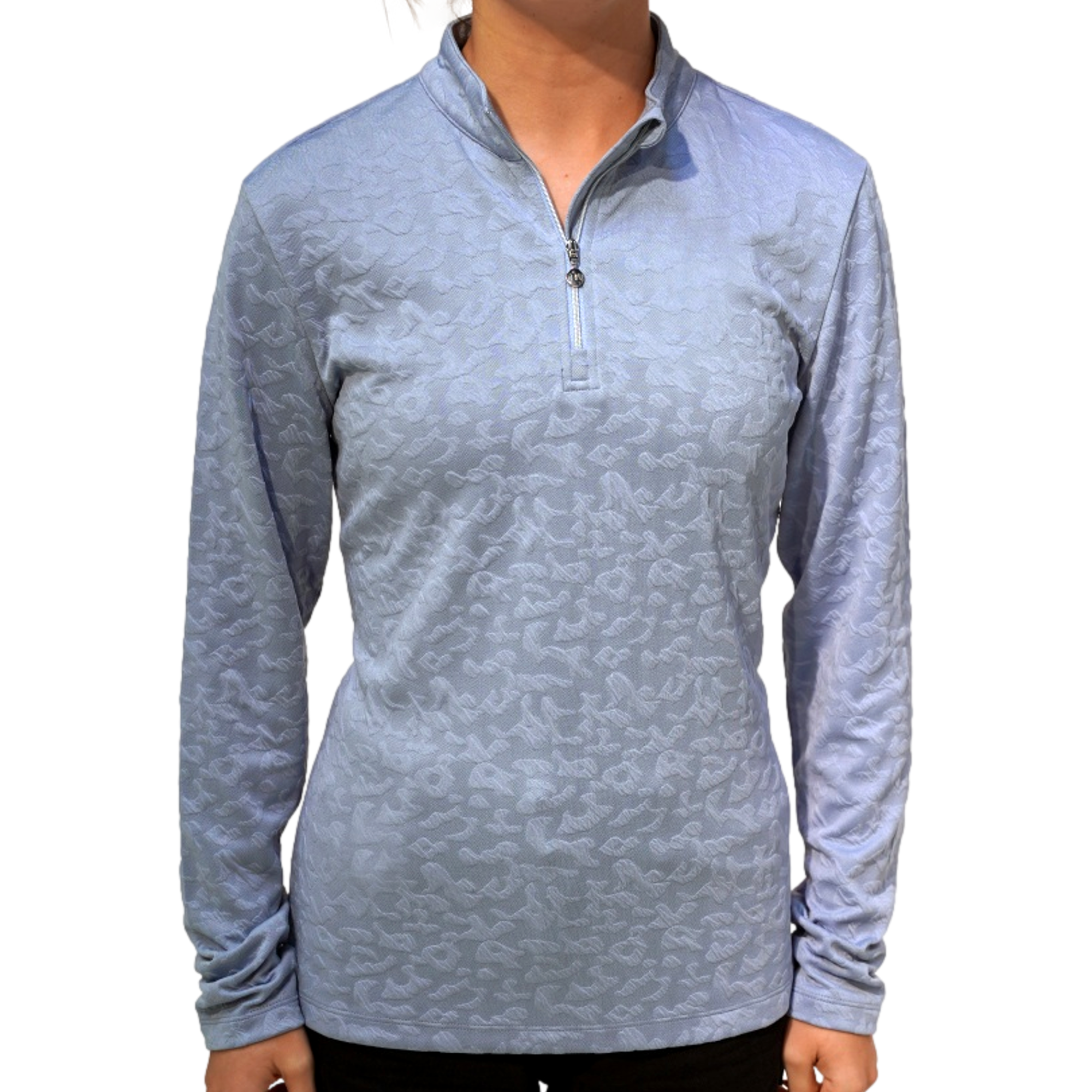 Textured Jacquard Women's Golf Quarter Zip