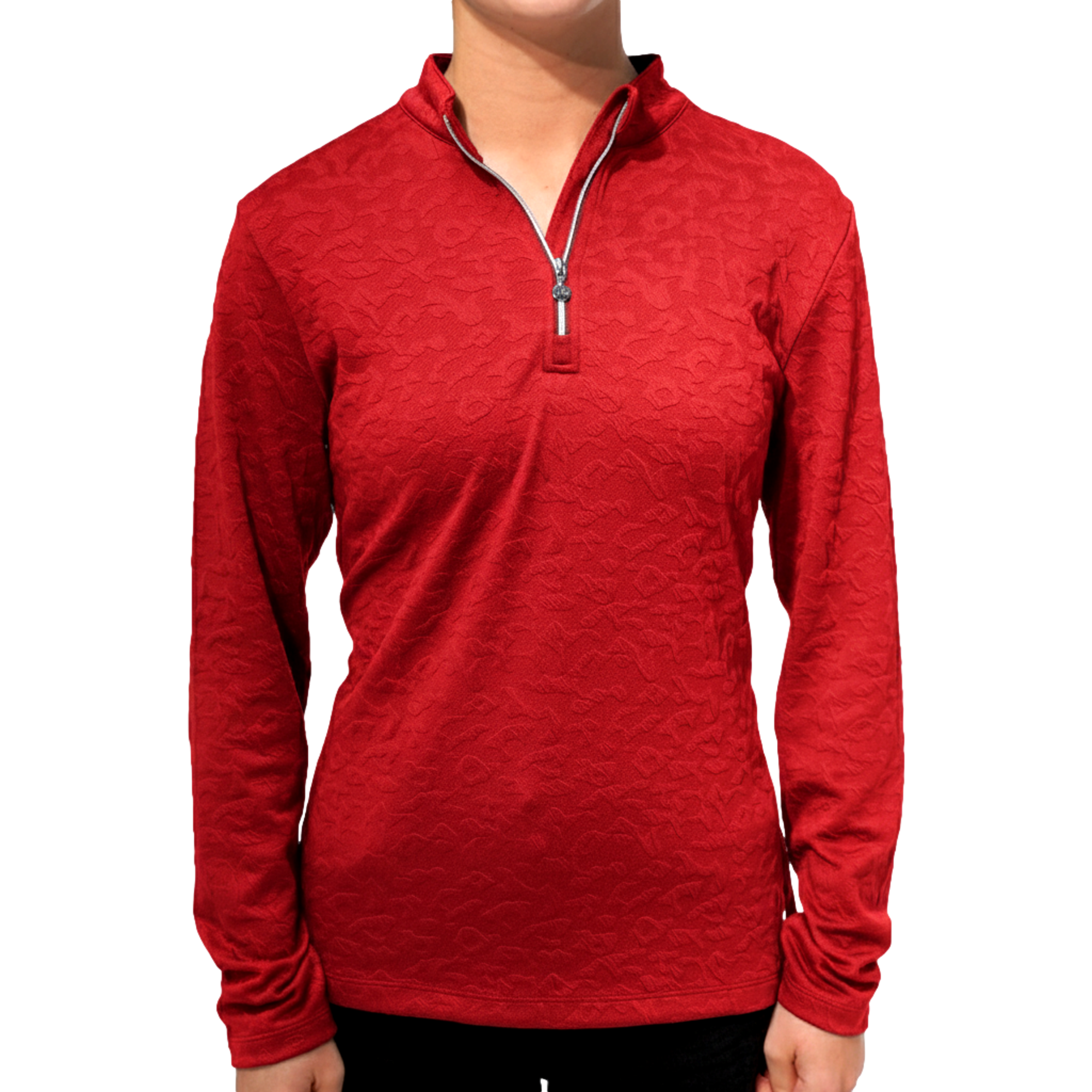 Textured Jacquard Women's Golf Quarter Zip