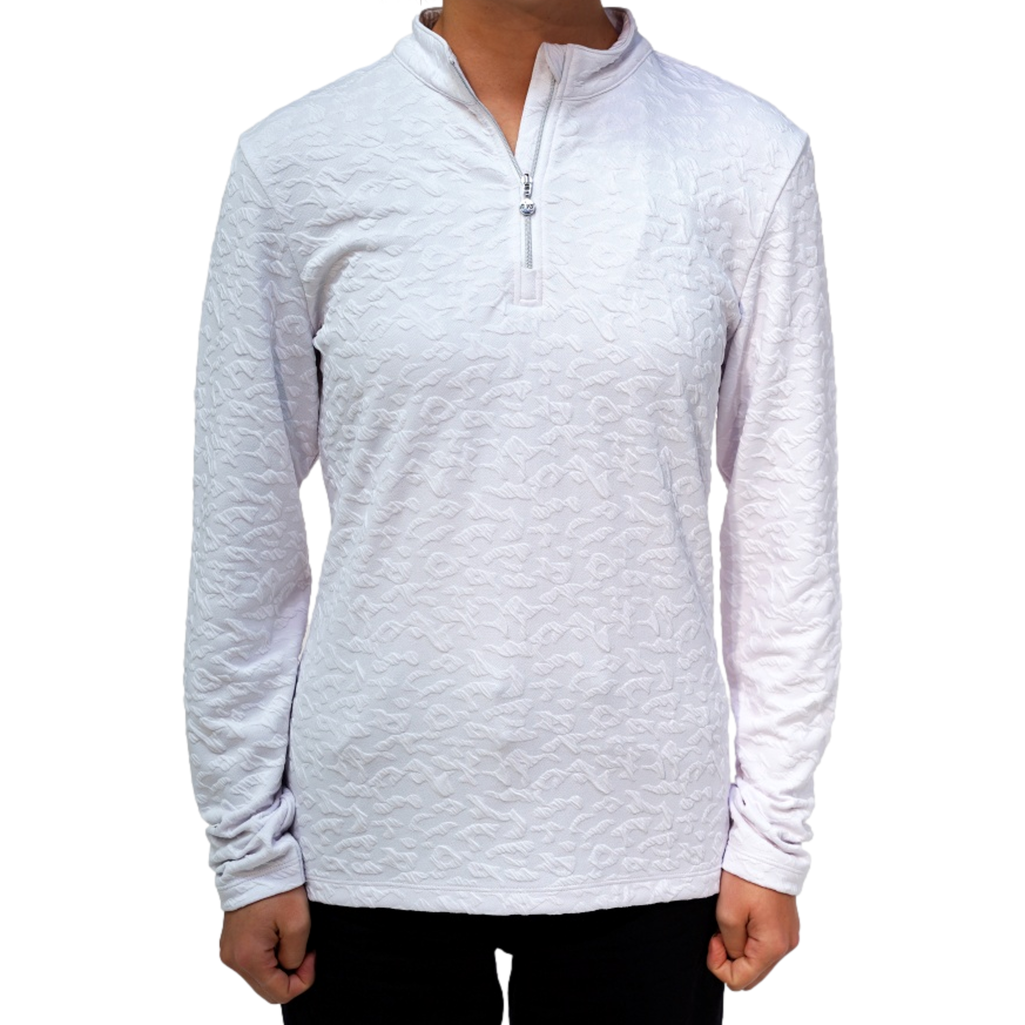 Textured Jacquard Women's Golf Quarter Zip