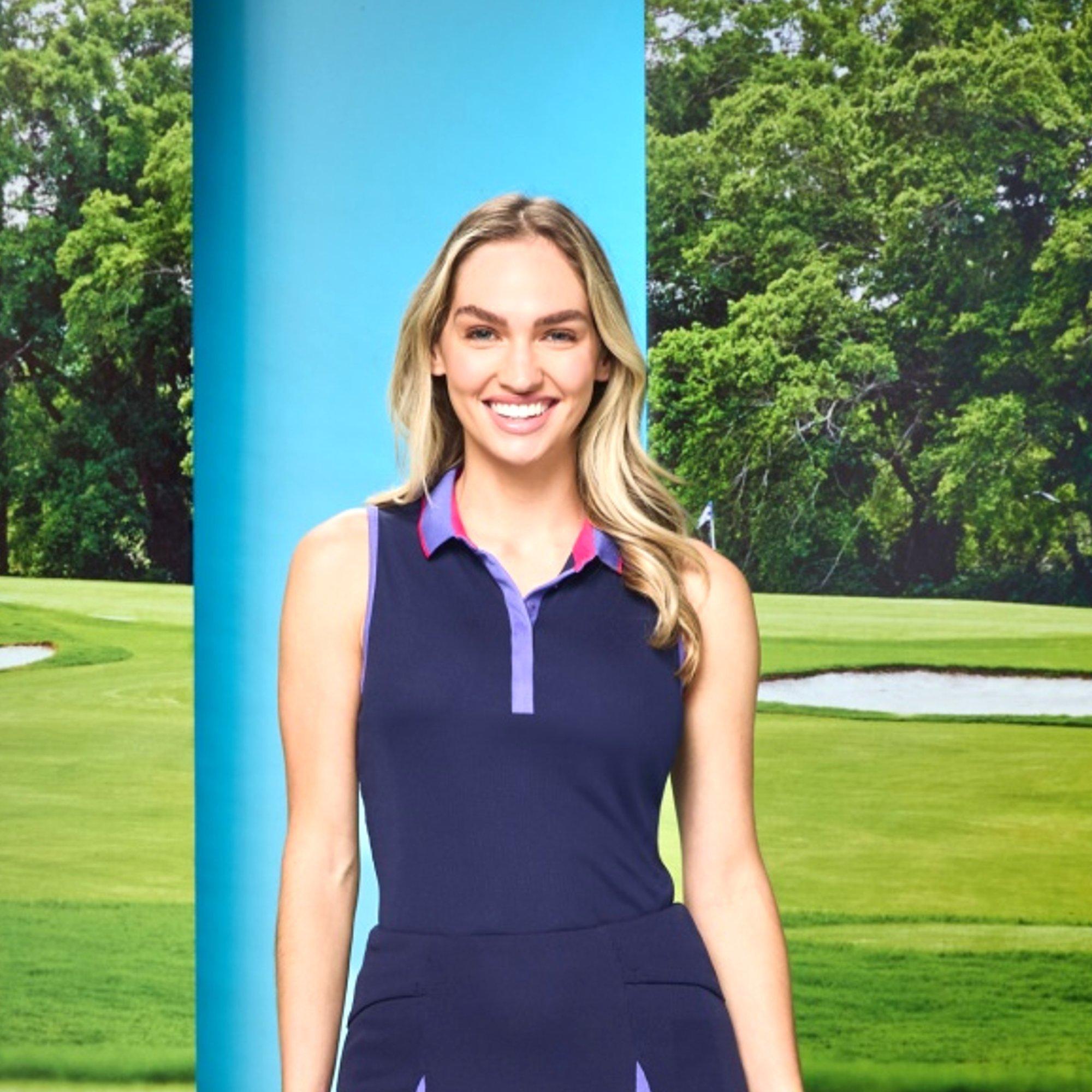 Colorblock Women's Sleeveless Golf Shirt