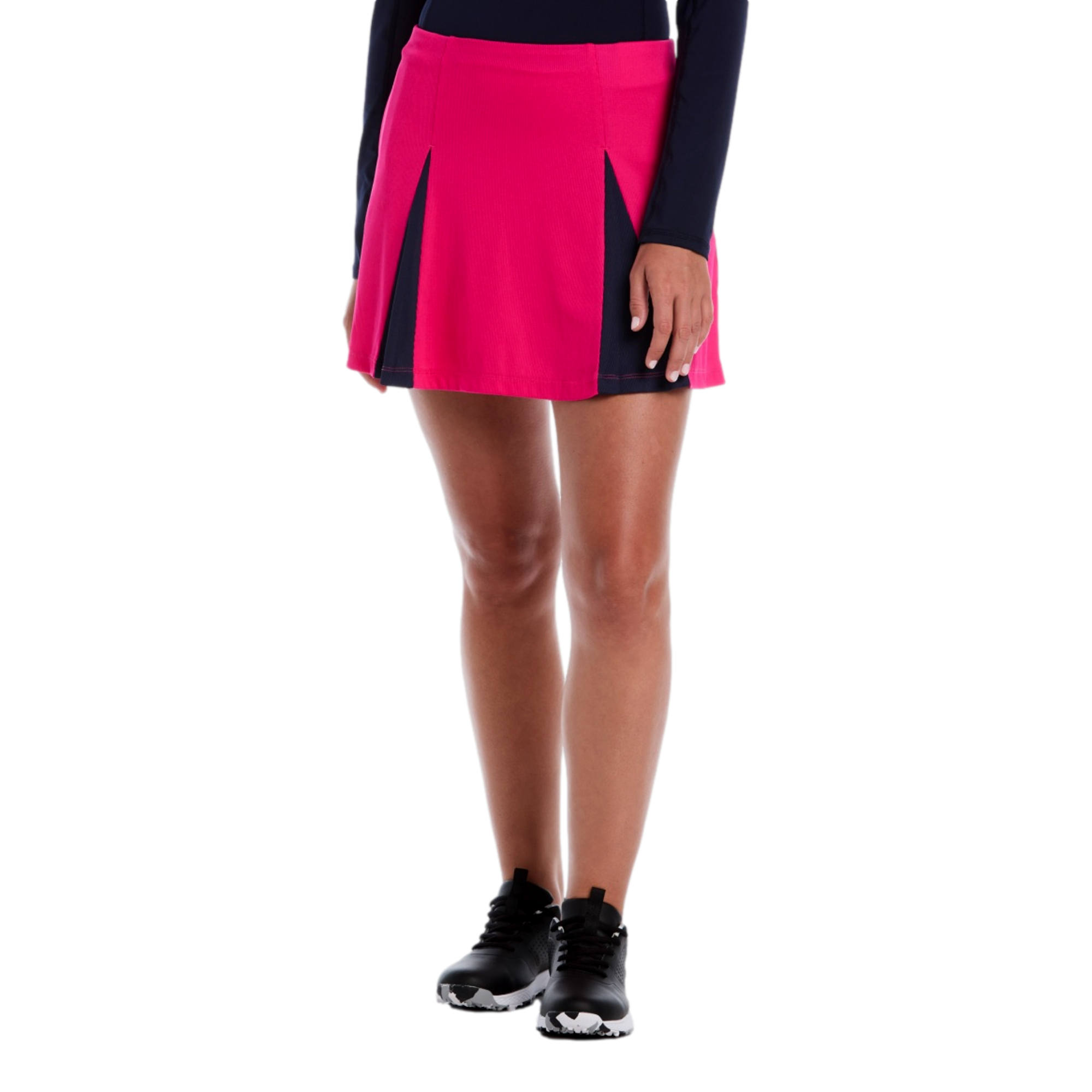 Pleated Colorblock Women's Golf Skort