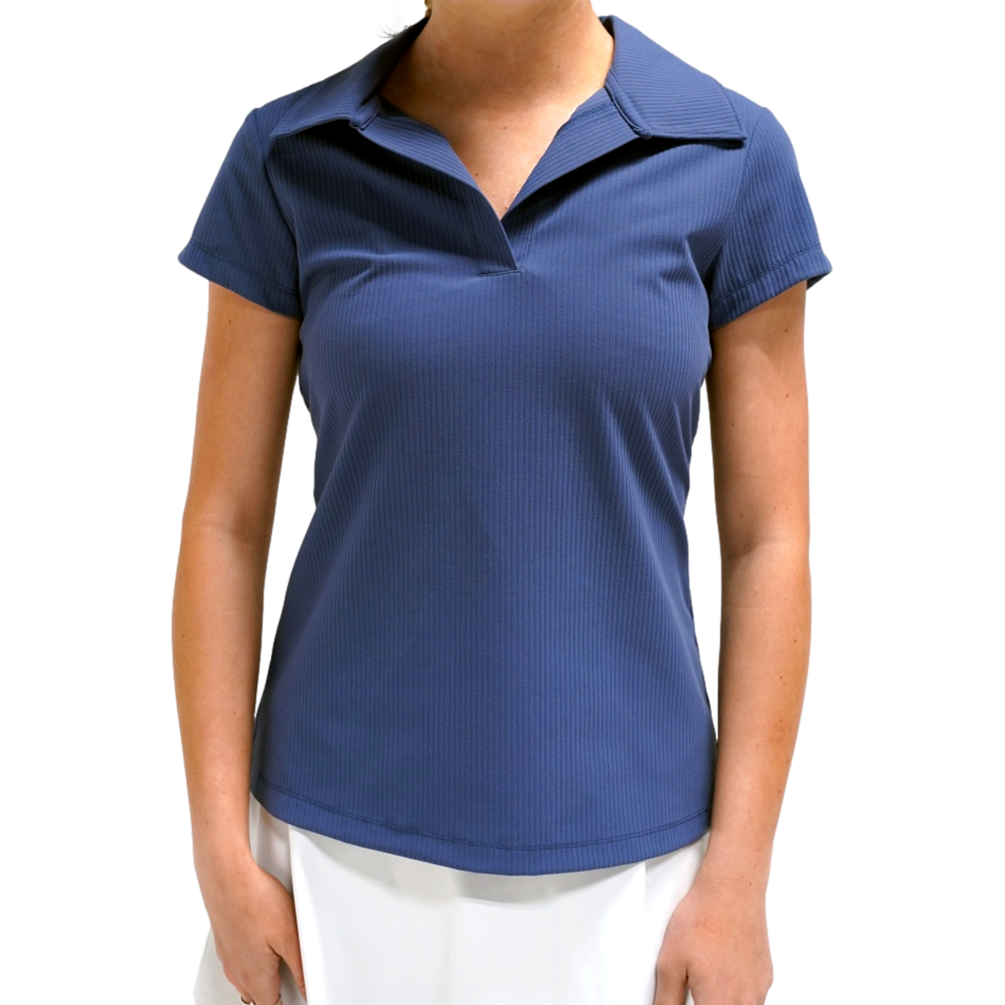 Women's Performance V-Neck Short Sleeve Polo Top