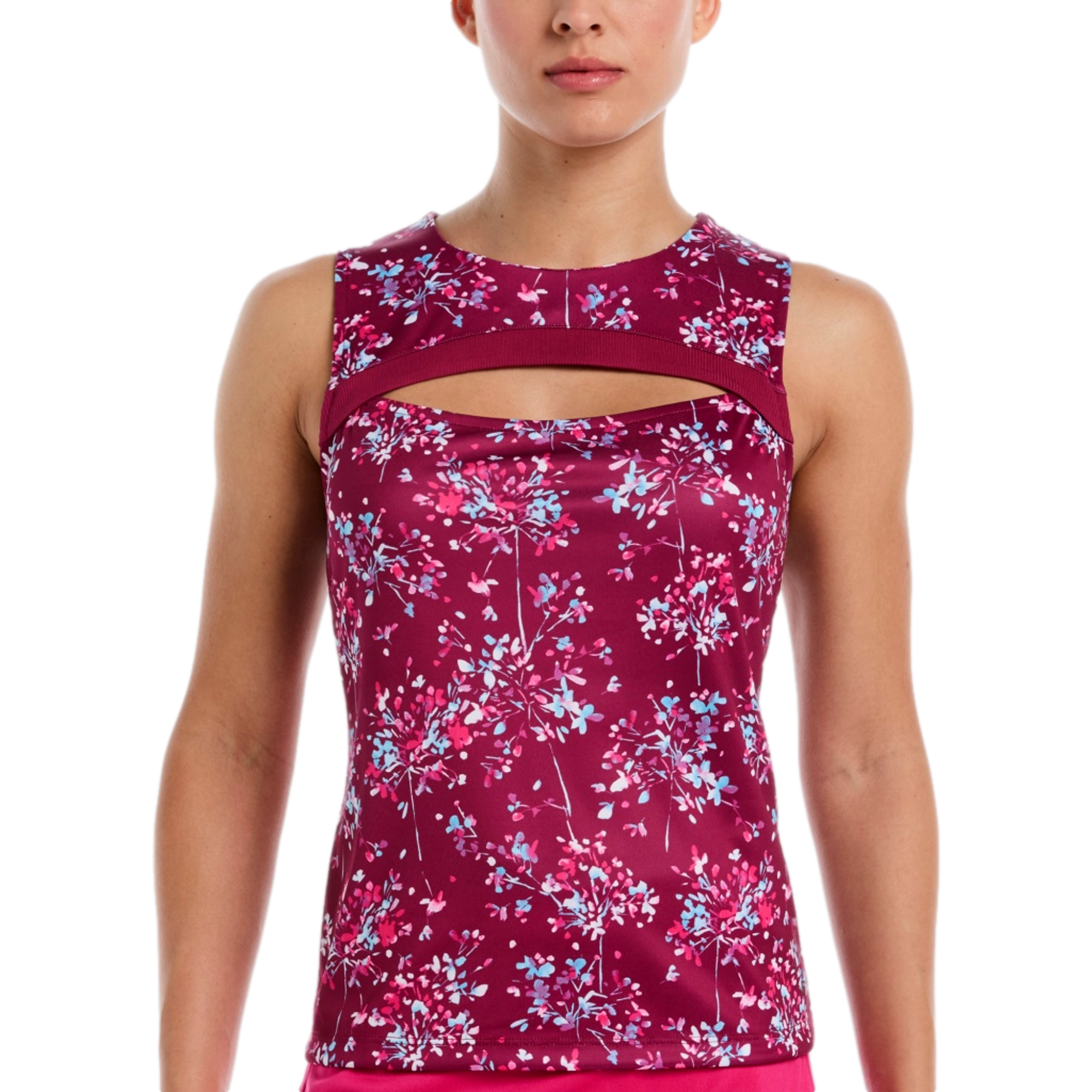 Key Hole Tennis Tank Top