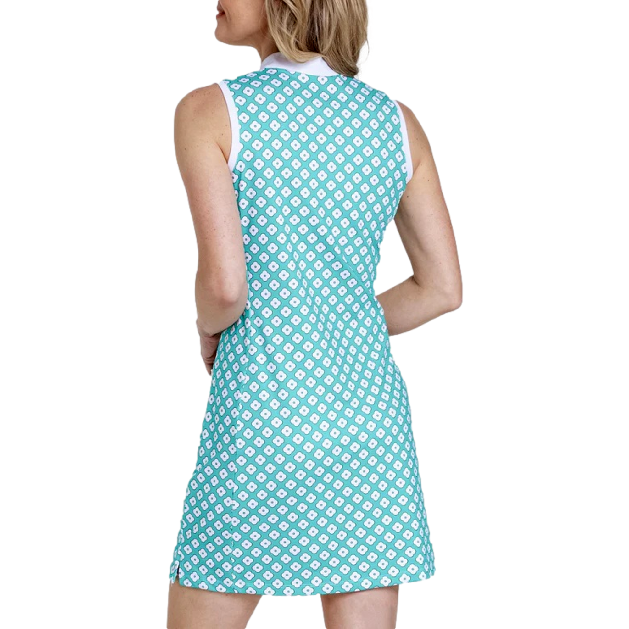 Retro Floral Women's Sleeveless Golf Dress