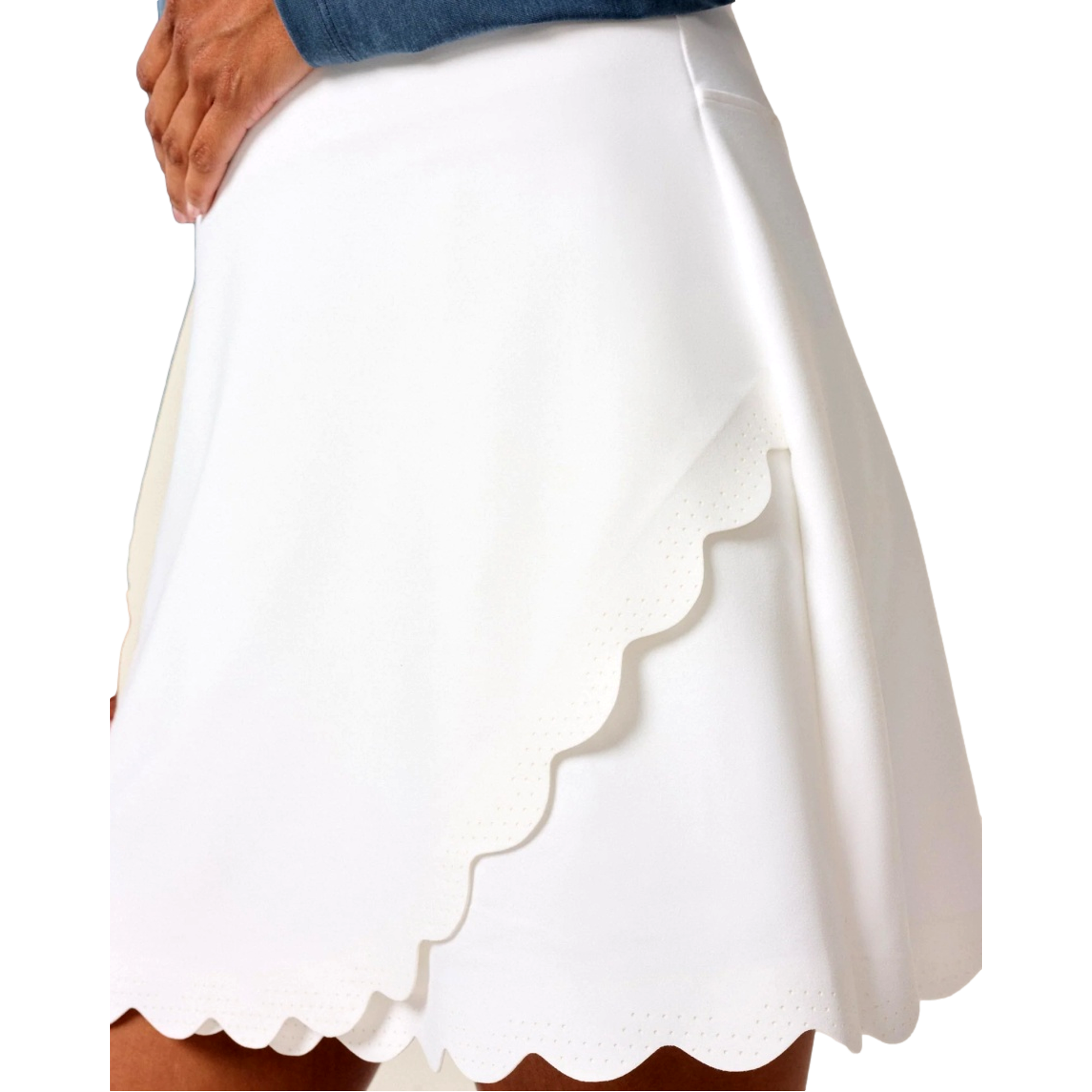 Sienna Scalloped Women's 15.5" Golf Skort