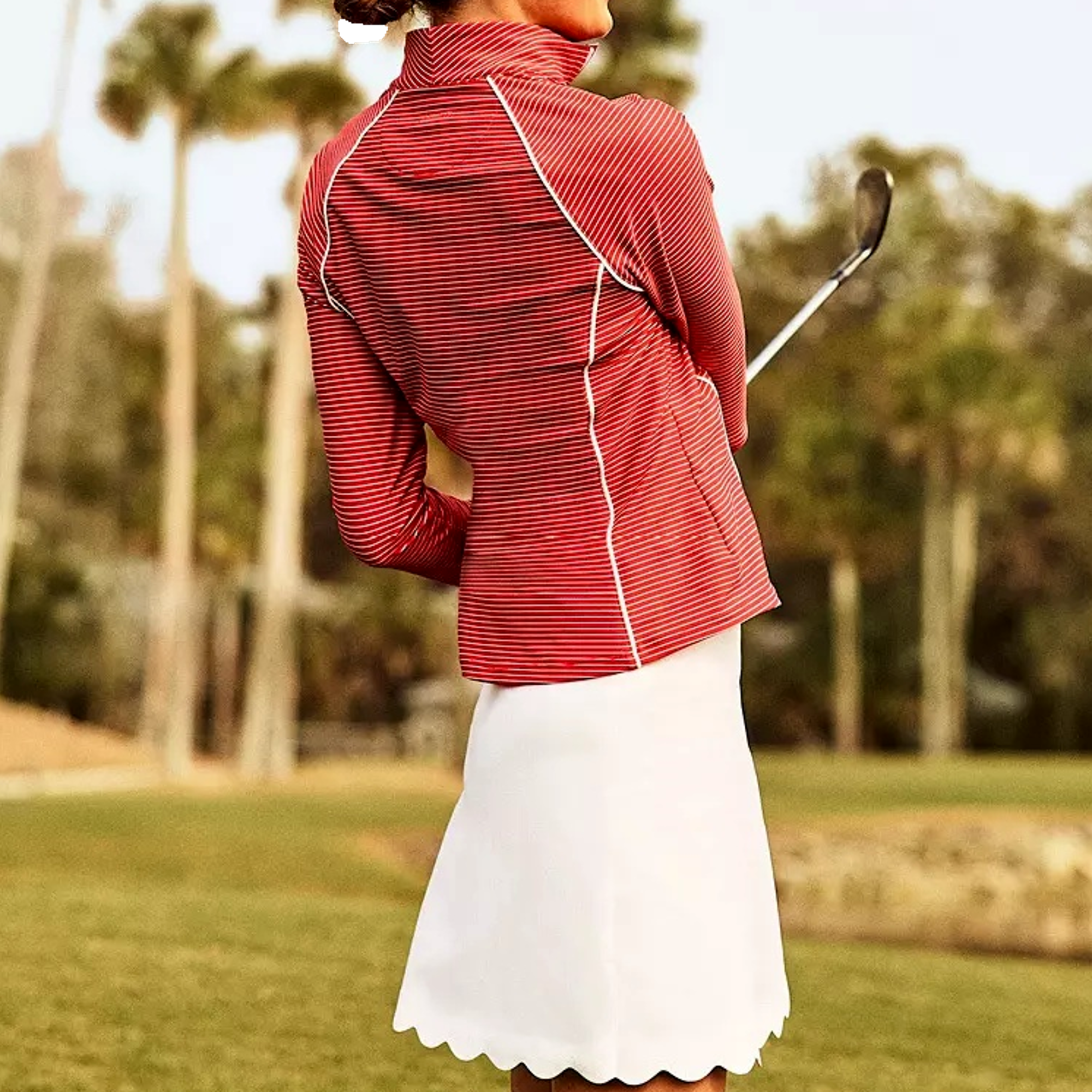Sienna Scalloped Women's 15.5" Golf Skort