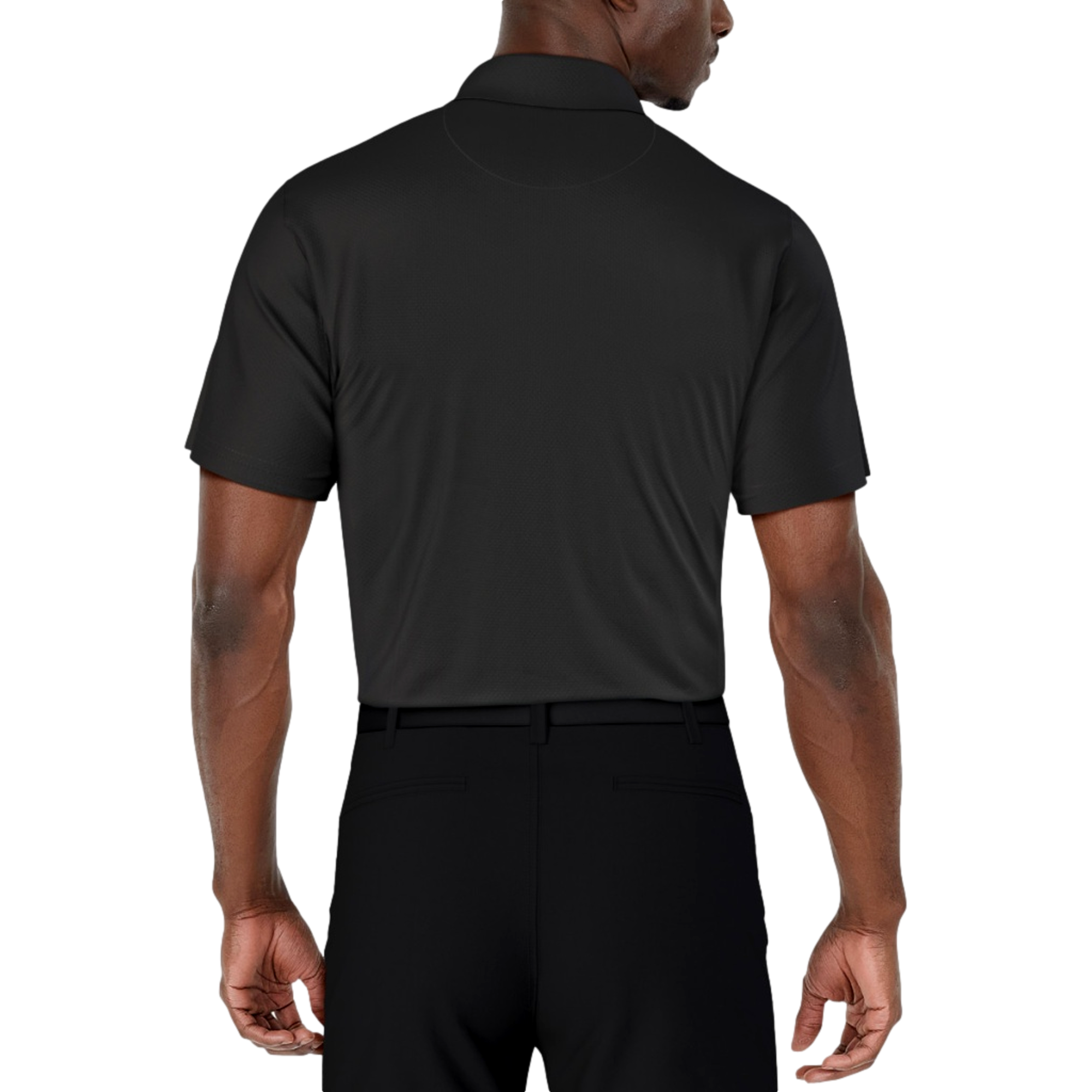 Short Sleeve Chest Stripe Print Men's Golf Polo Shirt