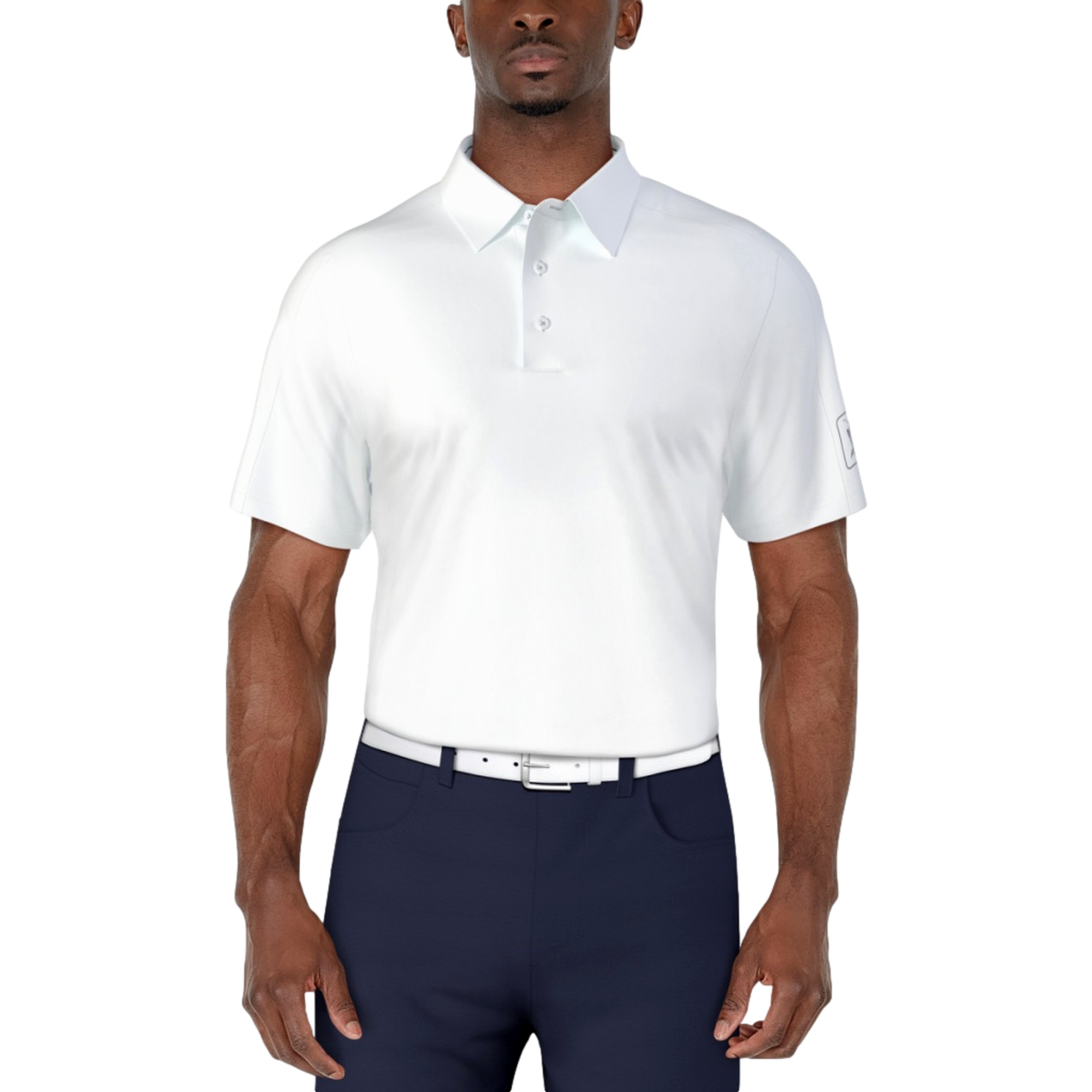 Nylon Cooling Texture Men's Golf Polo Shirt