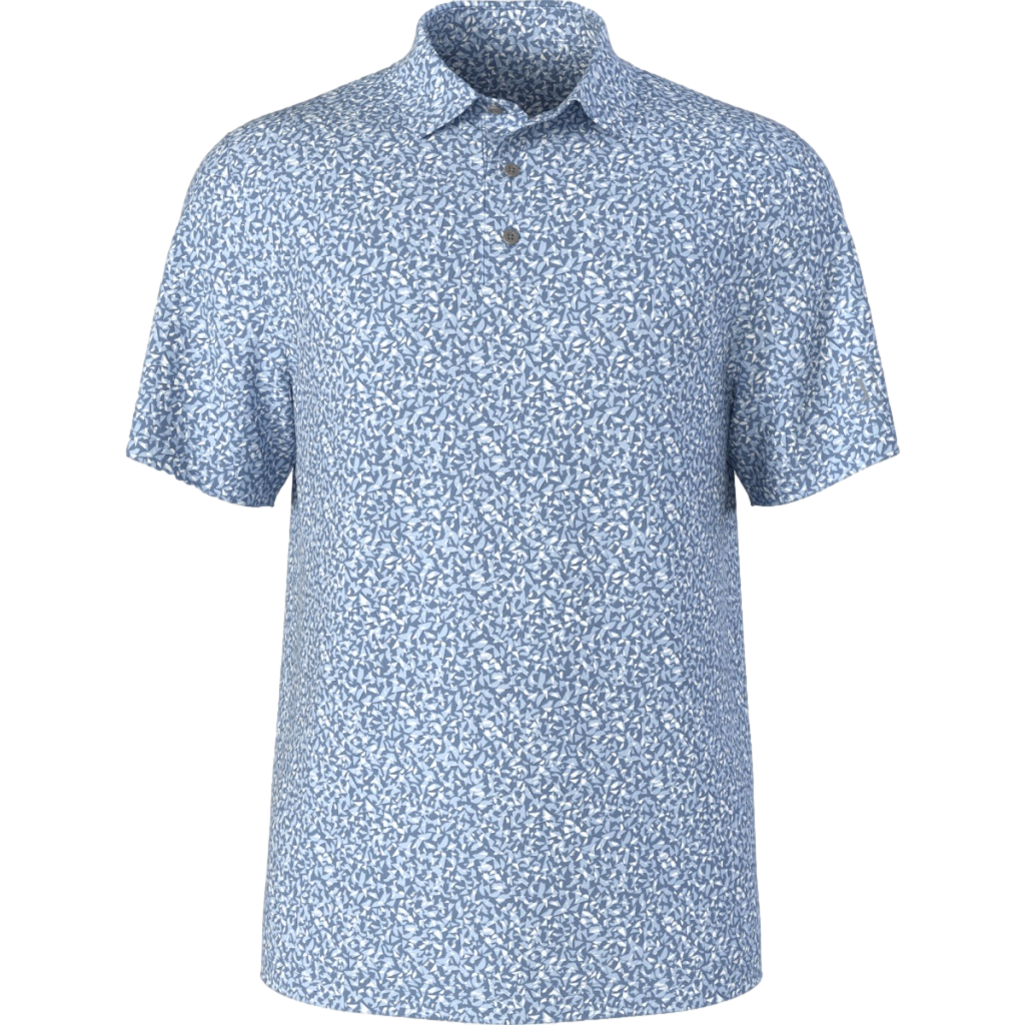 Micro Geo Print Boy's  Short Sleeve Polo