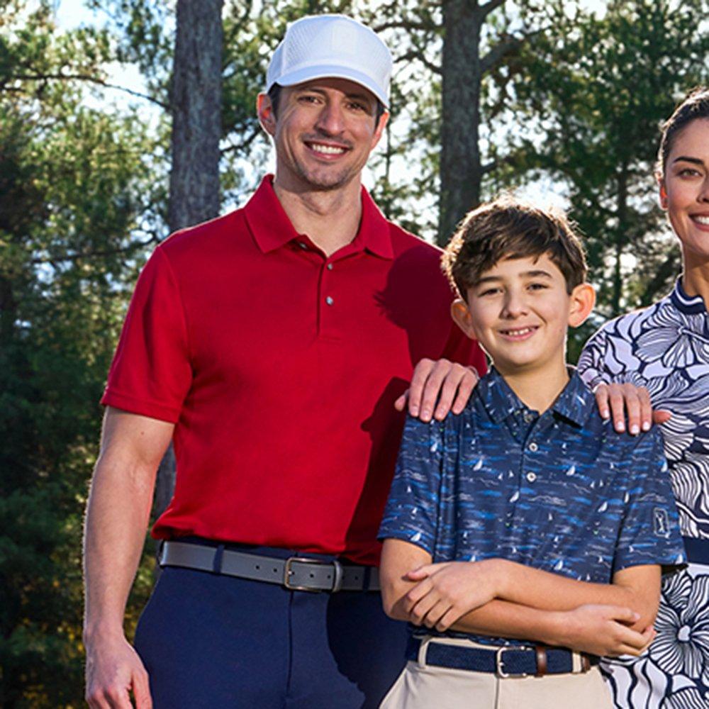 Nautical Print Boy's Short Sleeve Polo