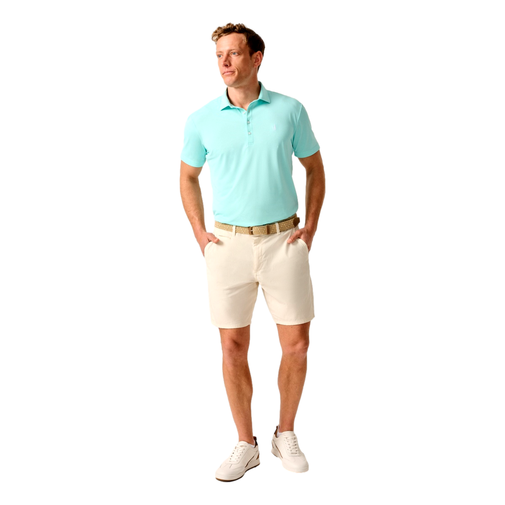 Stevie Performance Mesh Men's Short Sleeve Golf Polo Shirt