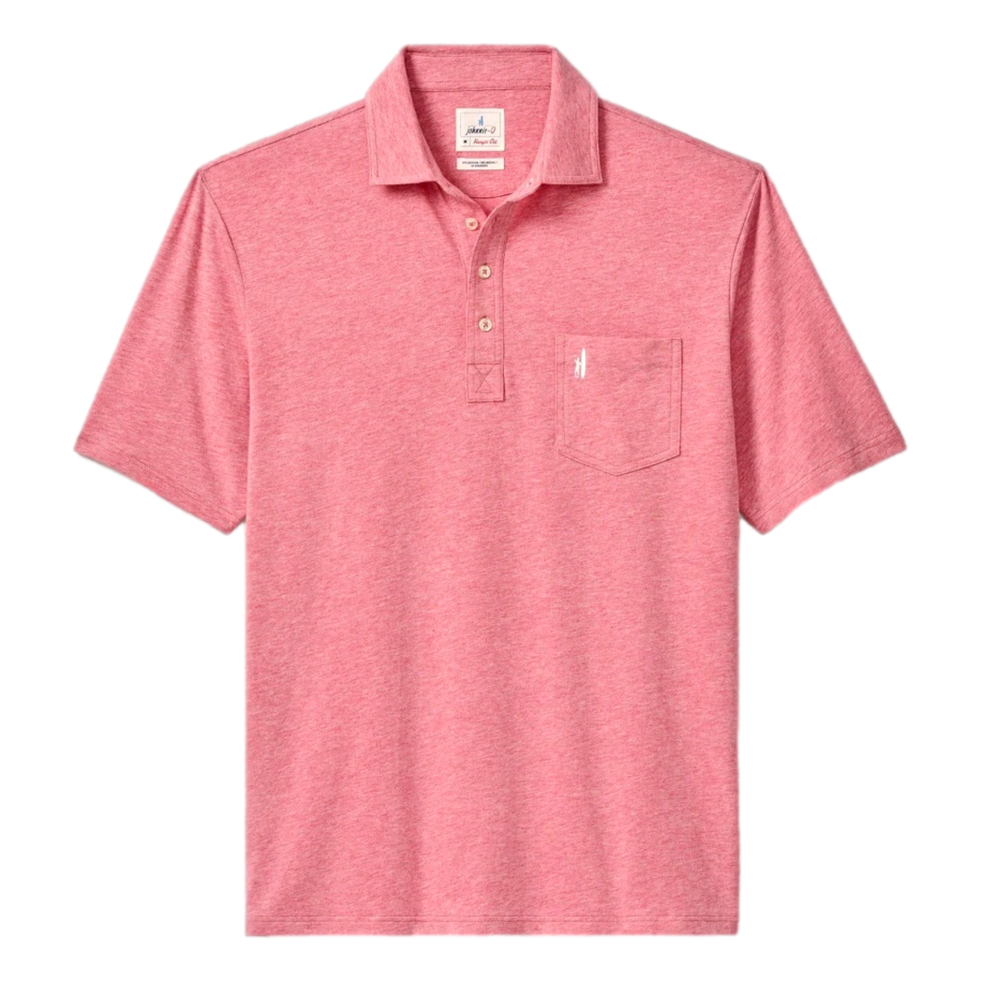Original 2.0 4-Button Heathered Men's Short Sleeve Golf Polo Shirt
