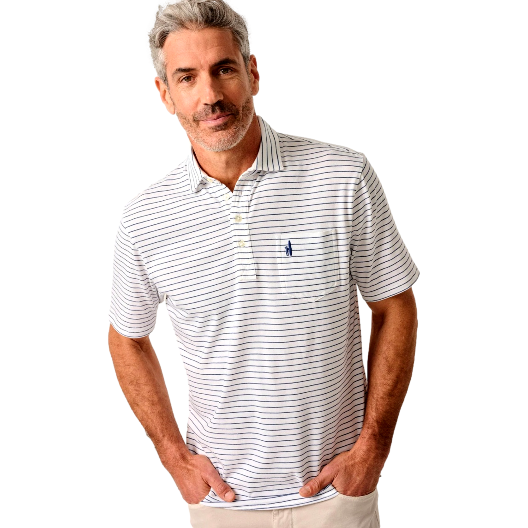Ryan Original Four-Button Men's Short Sleeve Golf Polo Shirt