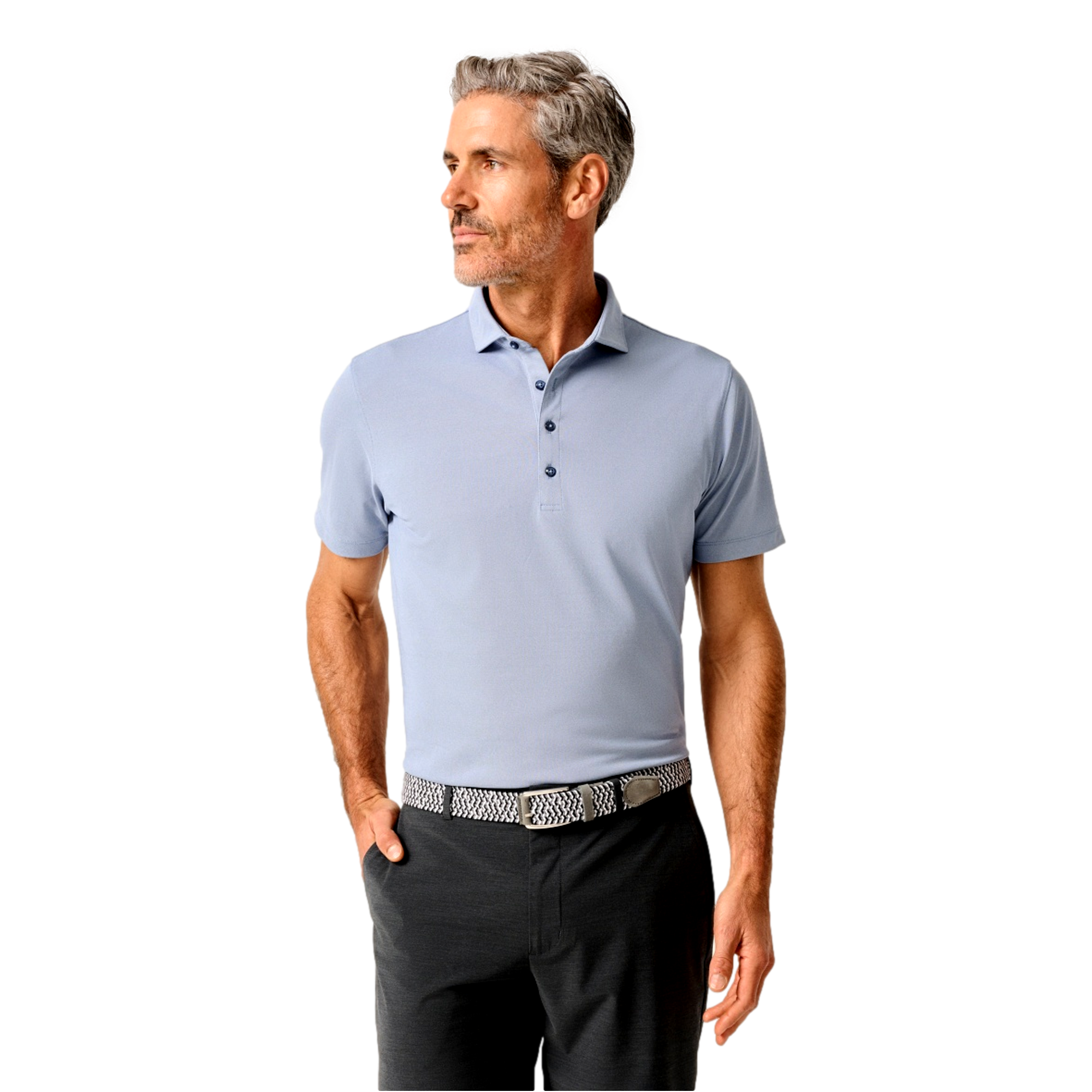 Clegg Men's Short Sleeve Golf Polo Shirt