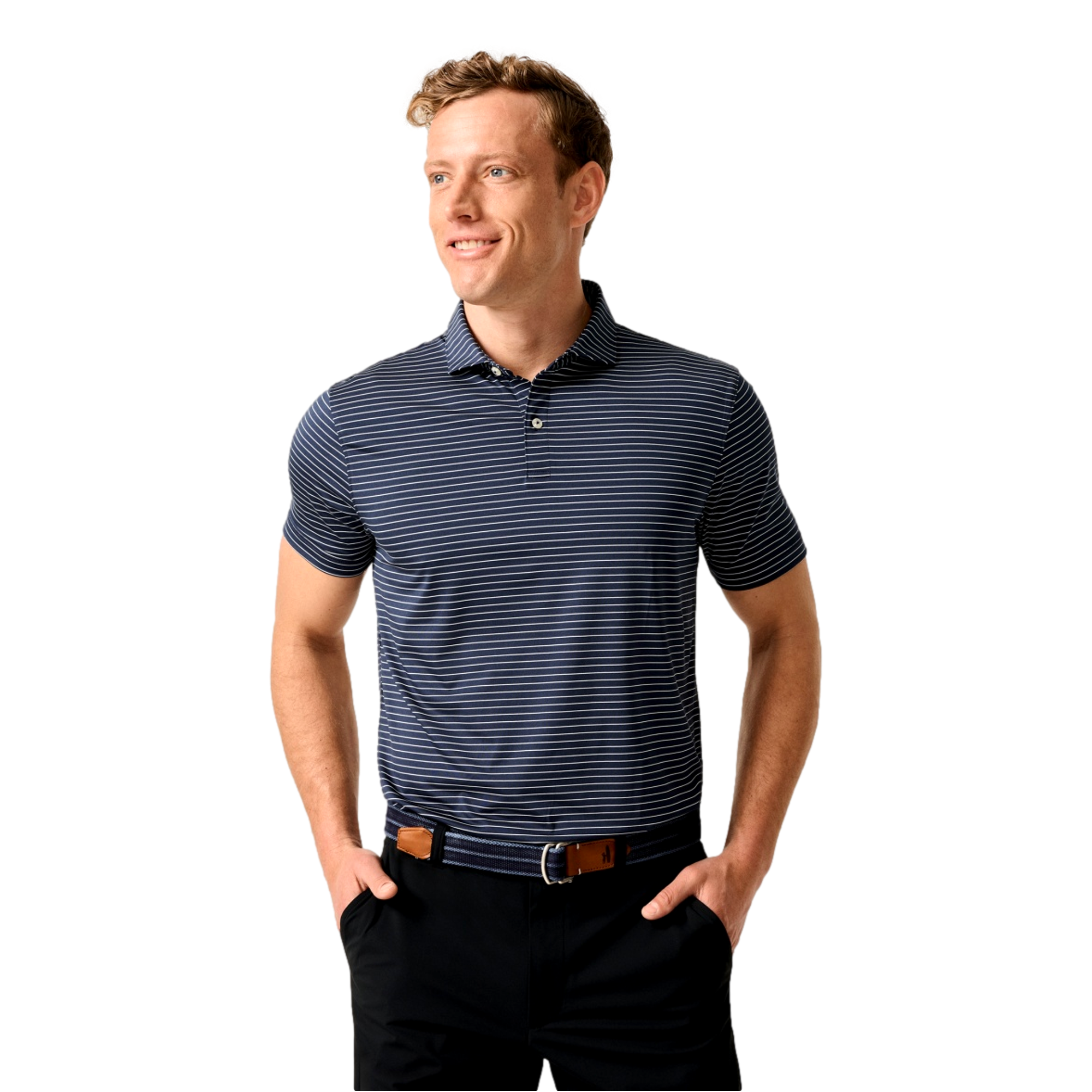 Beau Men's Short Sleeve Golf Polo Shirt