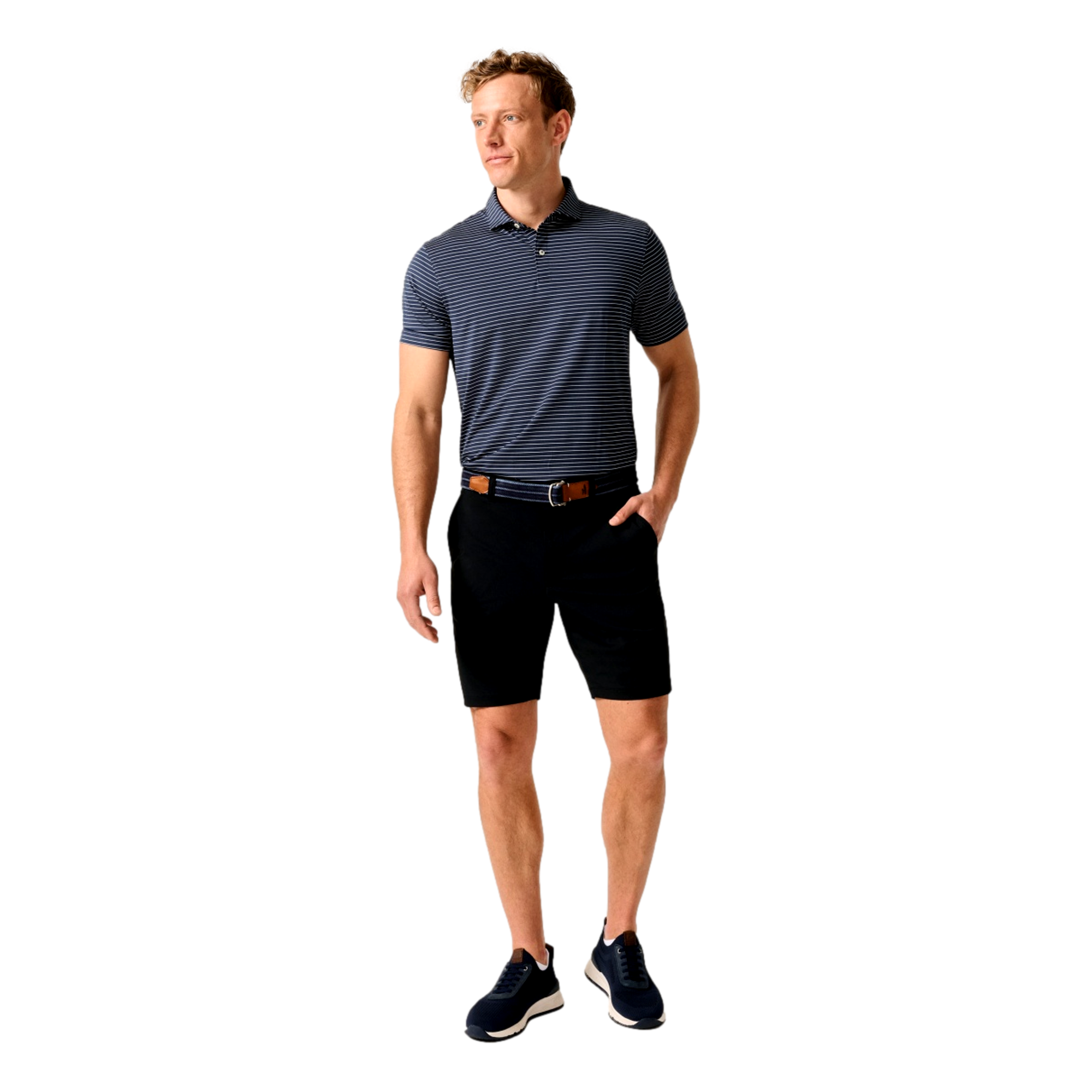 Beau Men's Short Sleeve Golf Polo Shirt