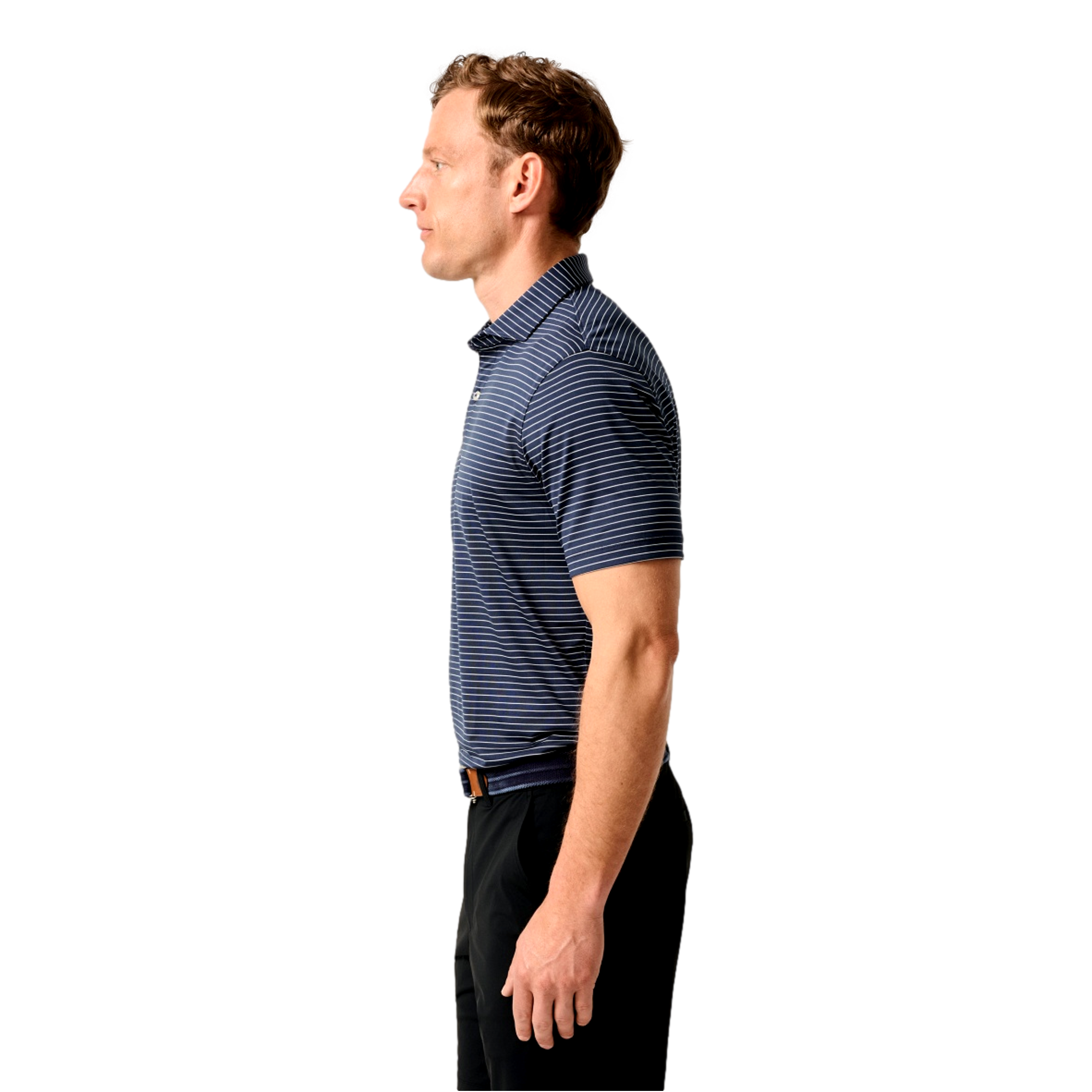 Beau Men's Short Sleeve Golf Polo Shirt
