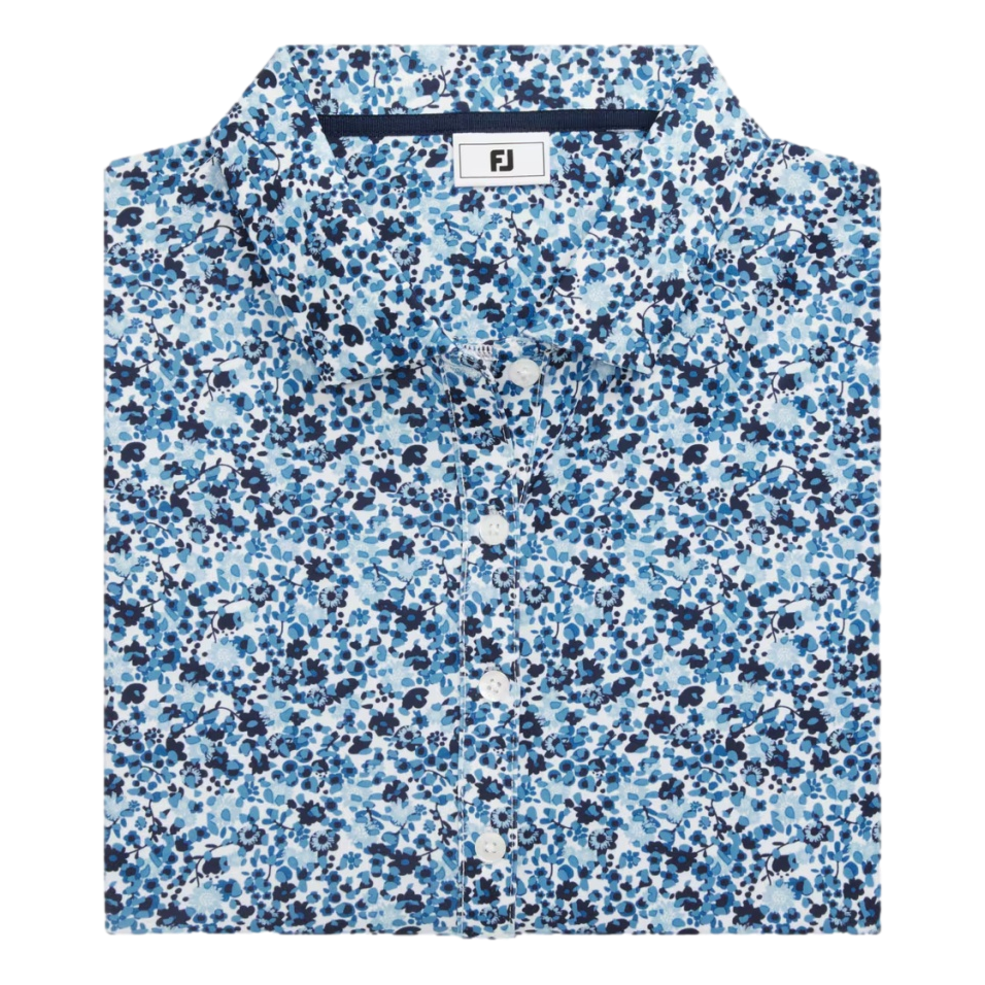 Floral Lisle Women's Short Sleeve Golf Polo Shirt
