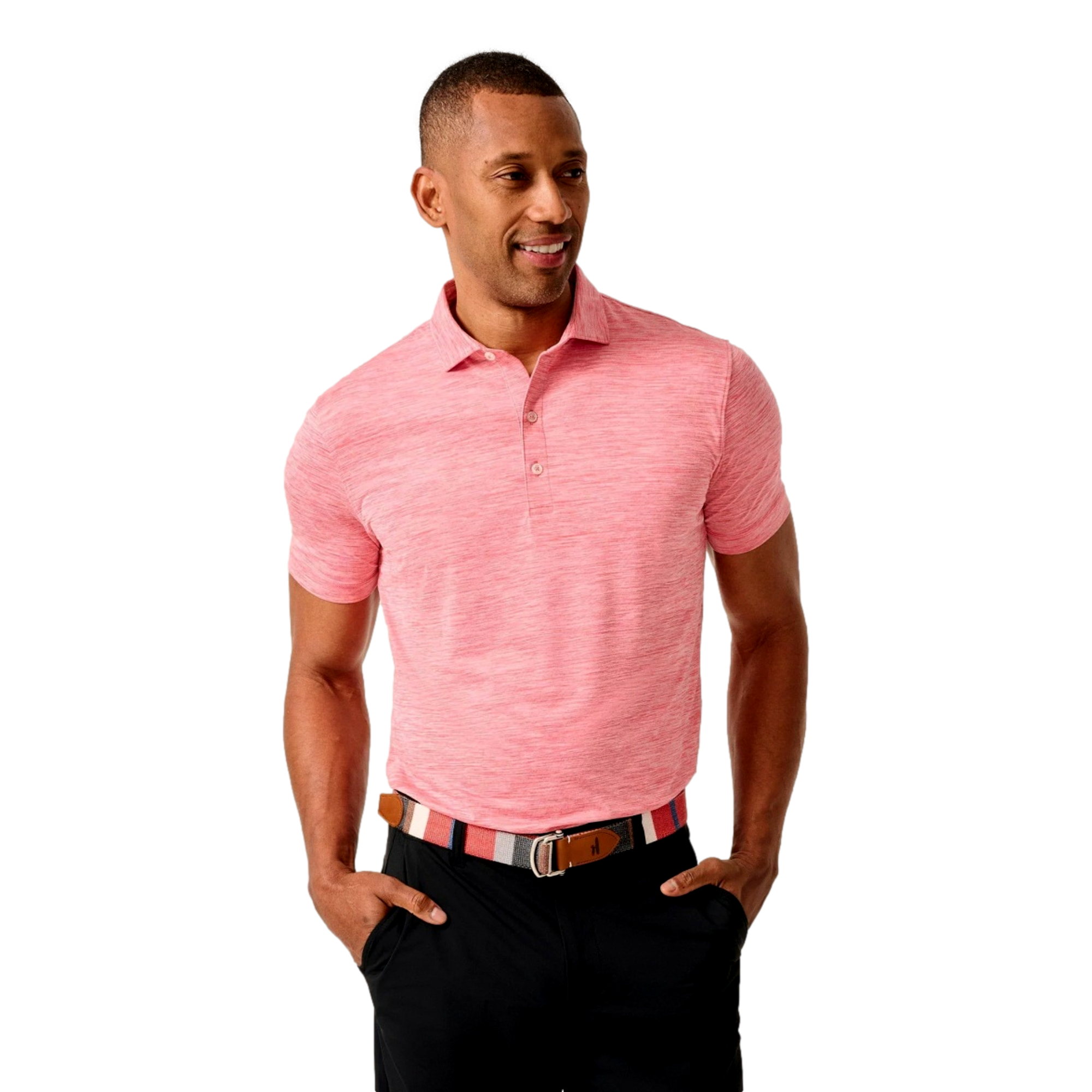 Huronn Men's Short Sleeve Golf Polo Shirt