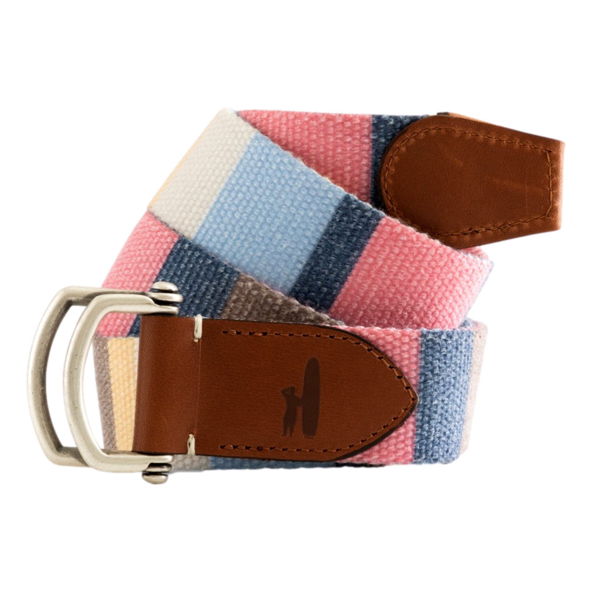 Bowen D-Ring Canvas Striped Men's Golf Belt