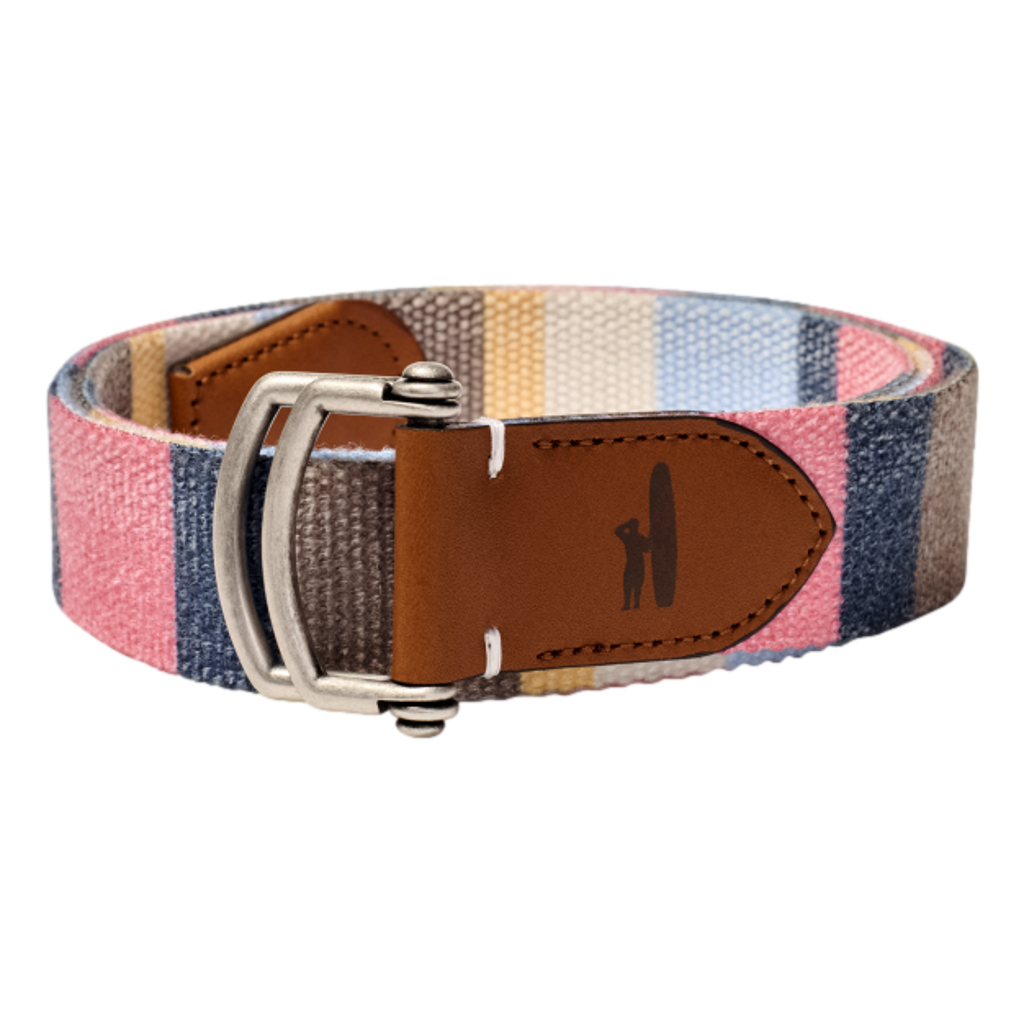 Bowen D-Ring Canvas Striped Men's Golf Belt