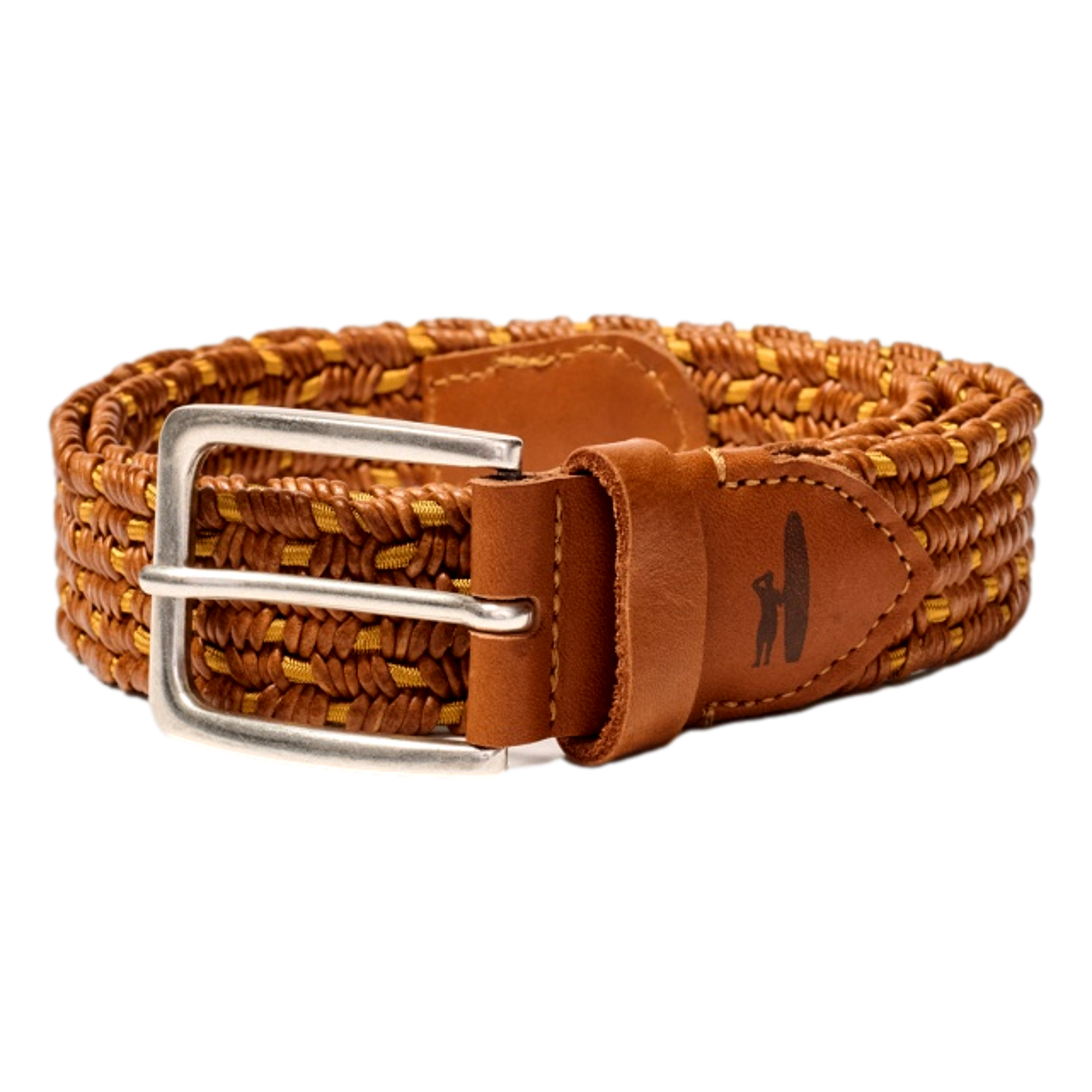 Tessuto Stretch Leather Men's Golf Belt