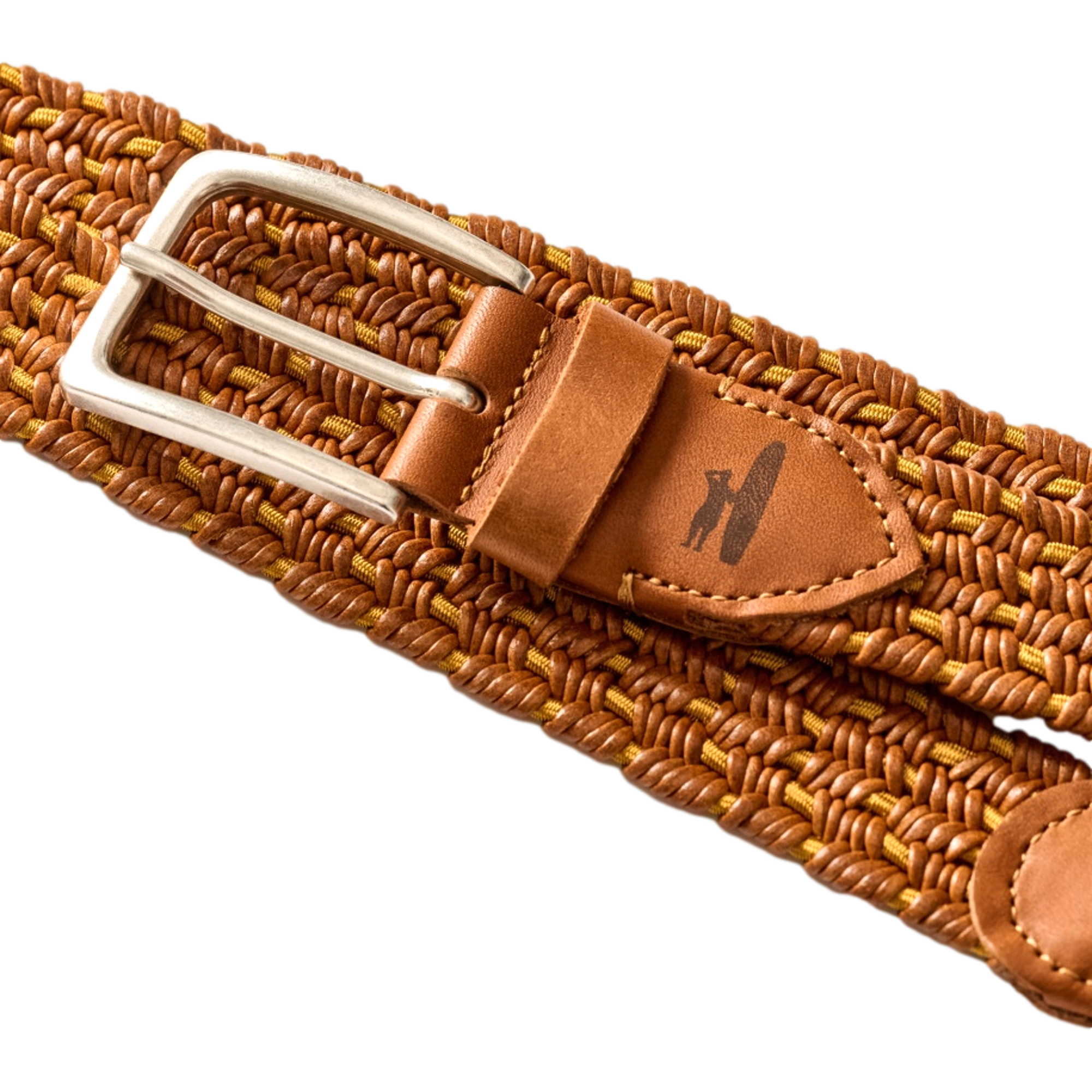 Tessuto Stretch Leather Men's Golf Belt