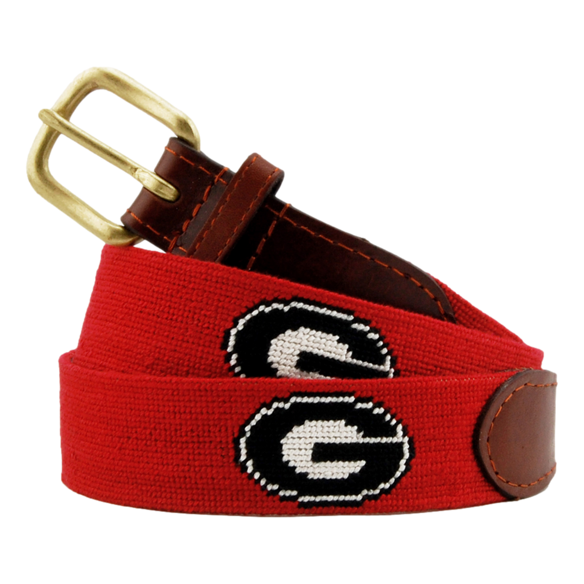 University of Georgia Needlepoint Men's Golf Belt