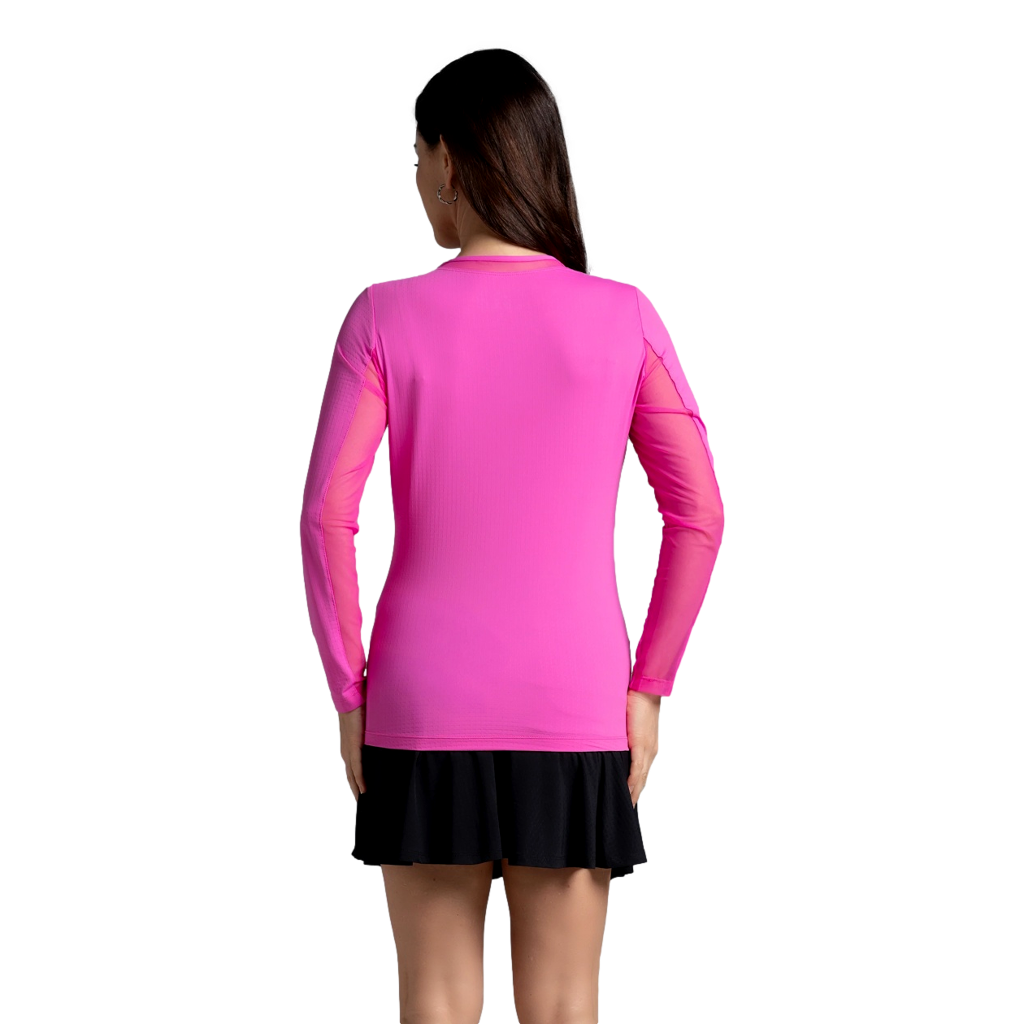 Mesh Sun Protection Women's Long Sleeve Golf Shirt