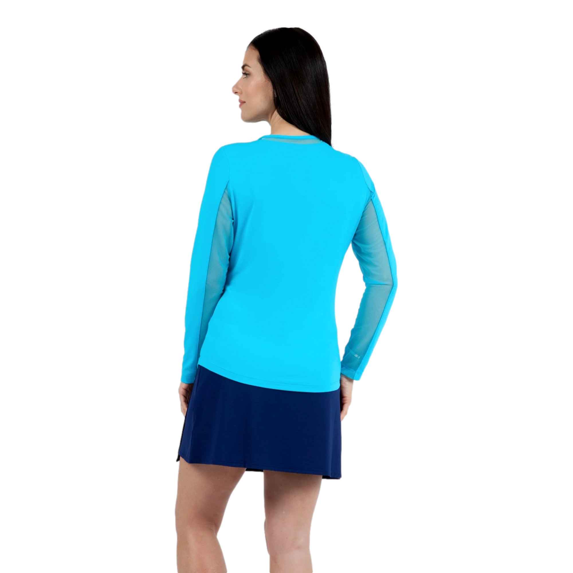 Mesh Sun Protection Women's Long Sleeve Golf Shirt