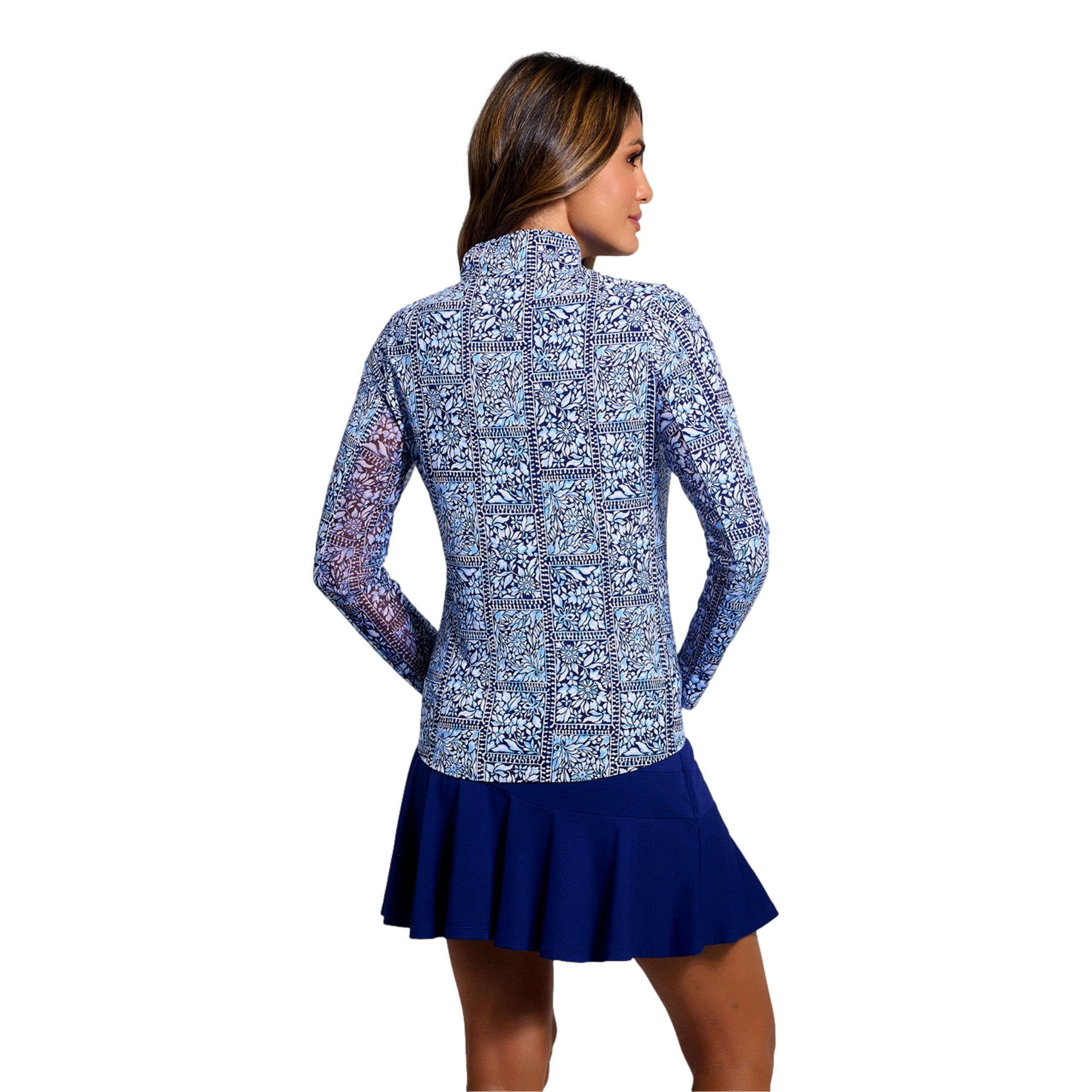 Josie Sun Protection Mock Women's Golf Quarter Zip