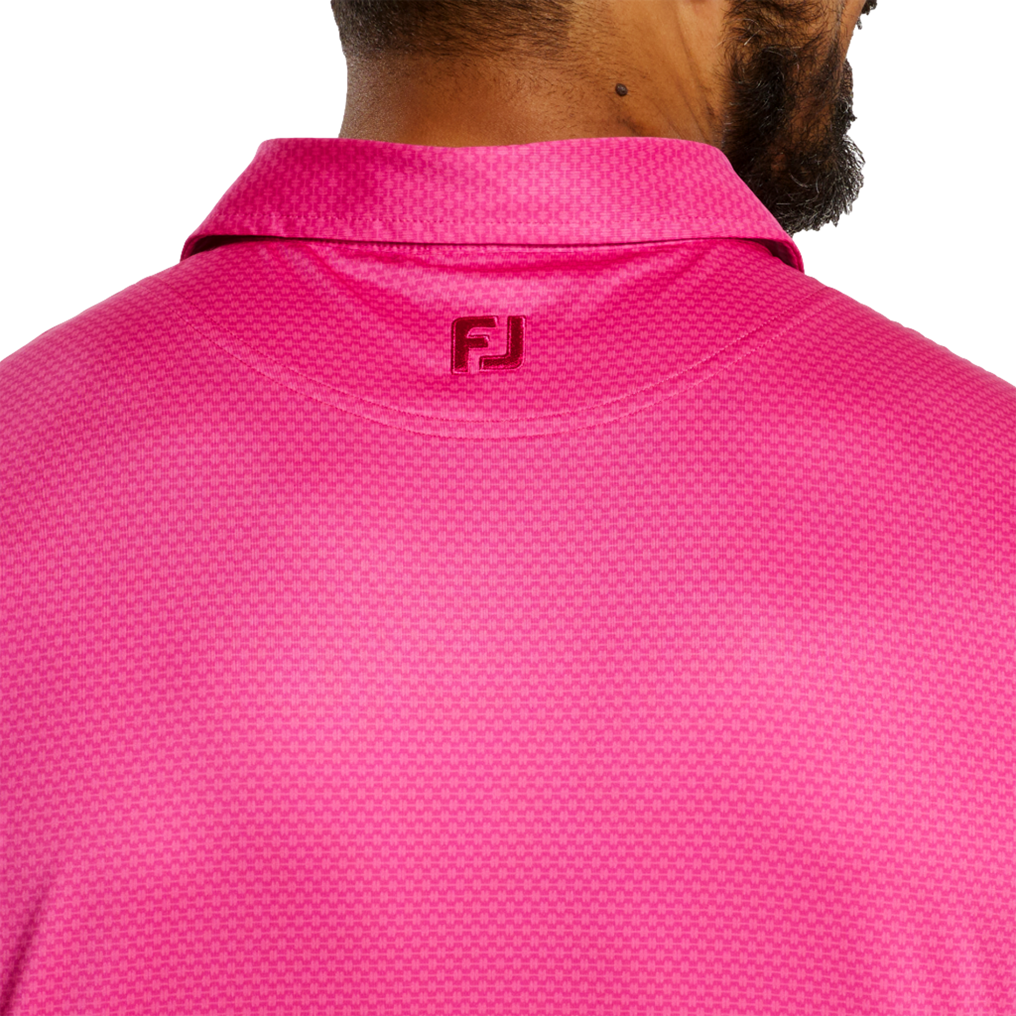 Abacus Print Lisle Men's Short Sleeve Golf Polo Shirt