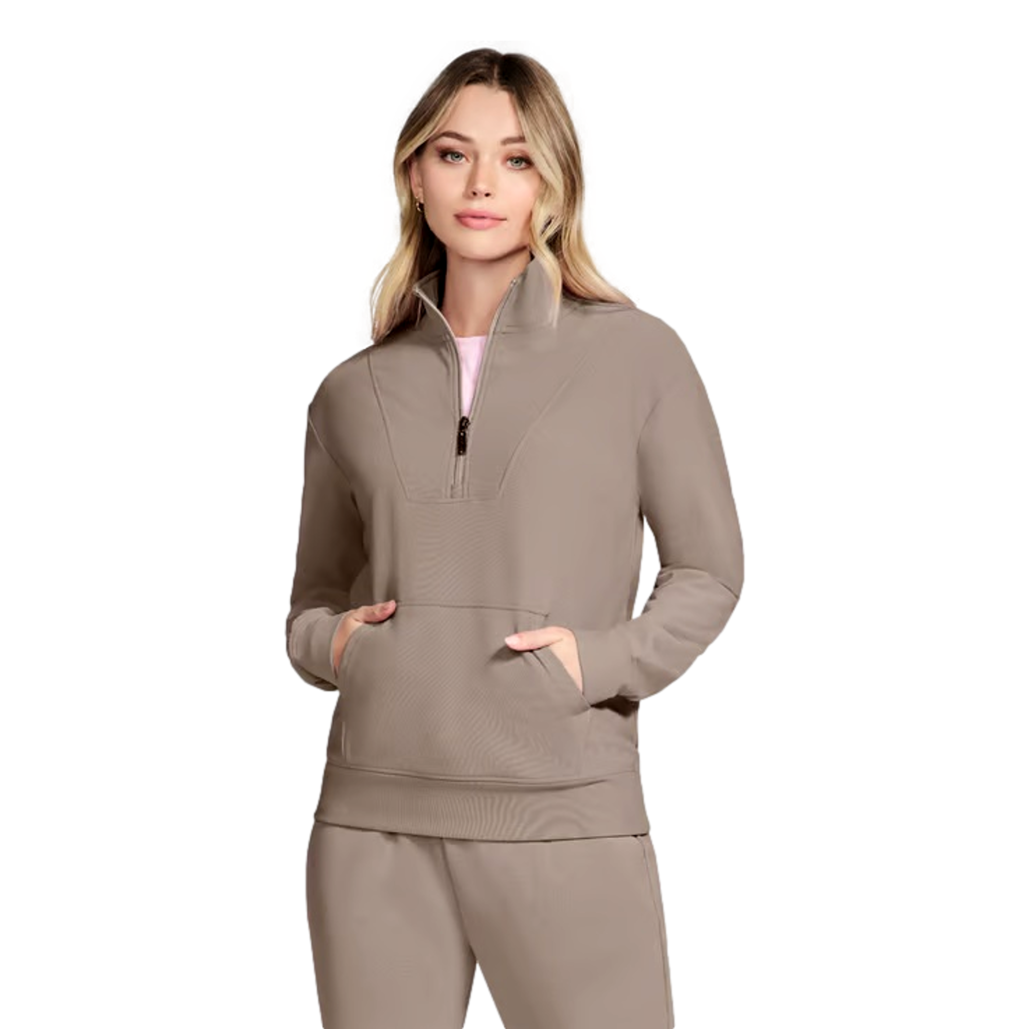 GO LUX Rib Women's Golf Quarter Zip