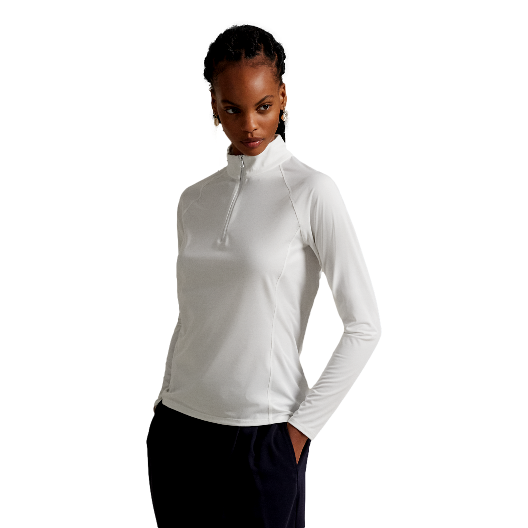 Lightweight Stretch Jersey Women's Golf Quarter Zip