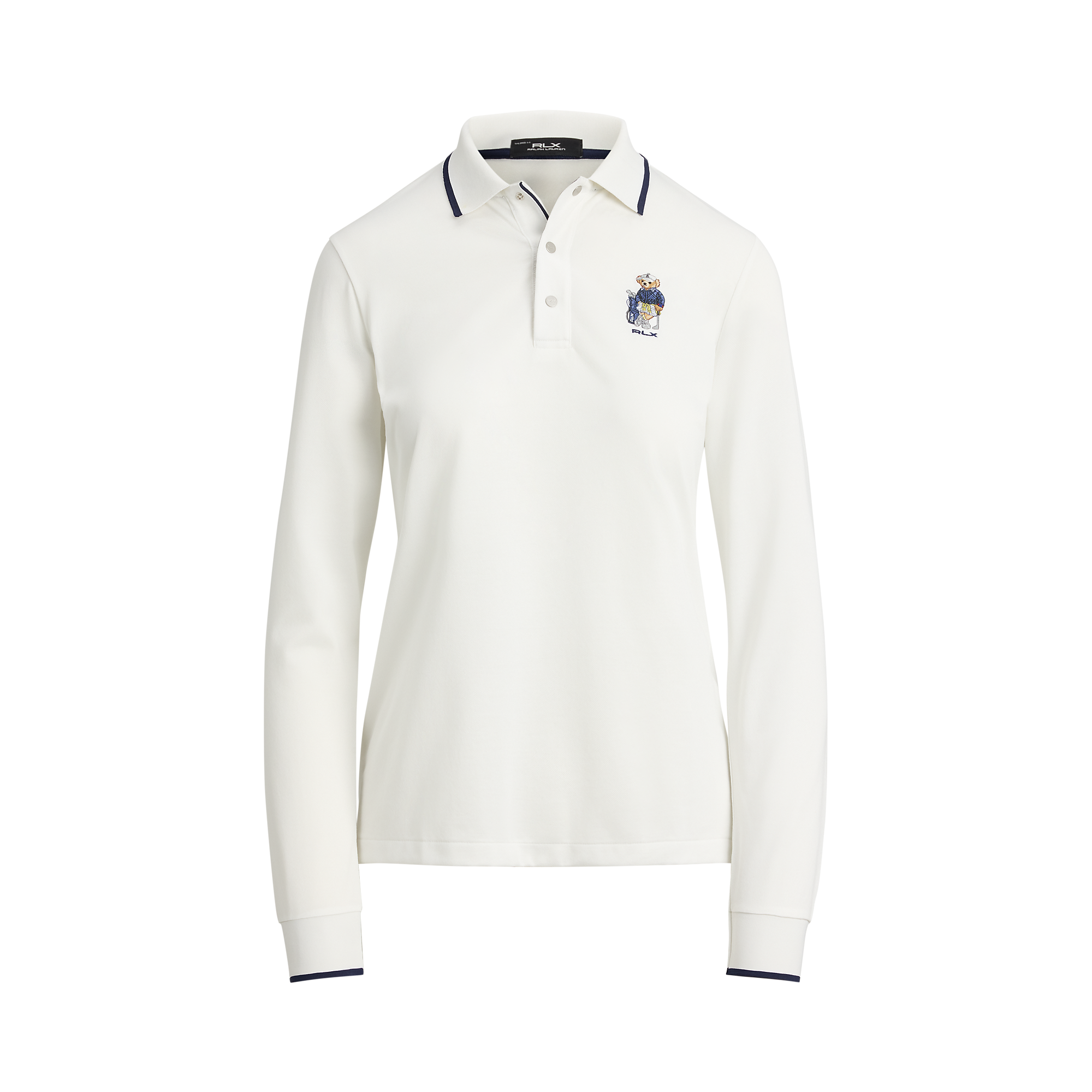 Tailored Fit Bear Women's Long Sleeve Golf Polo Shirt