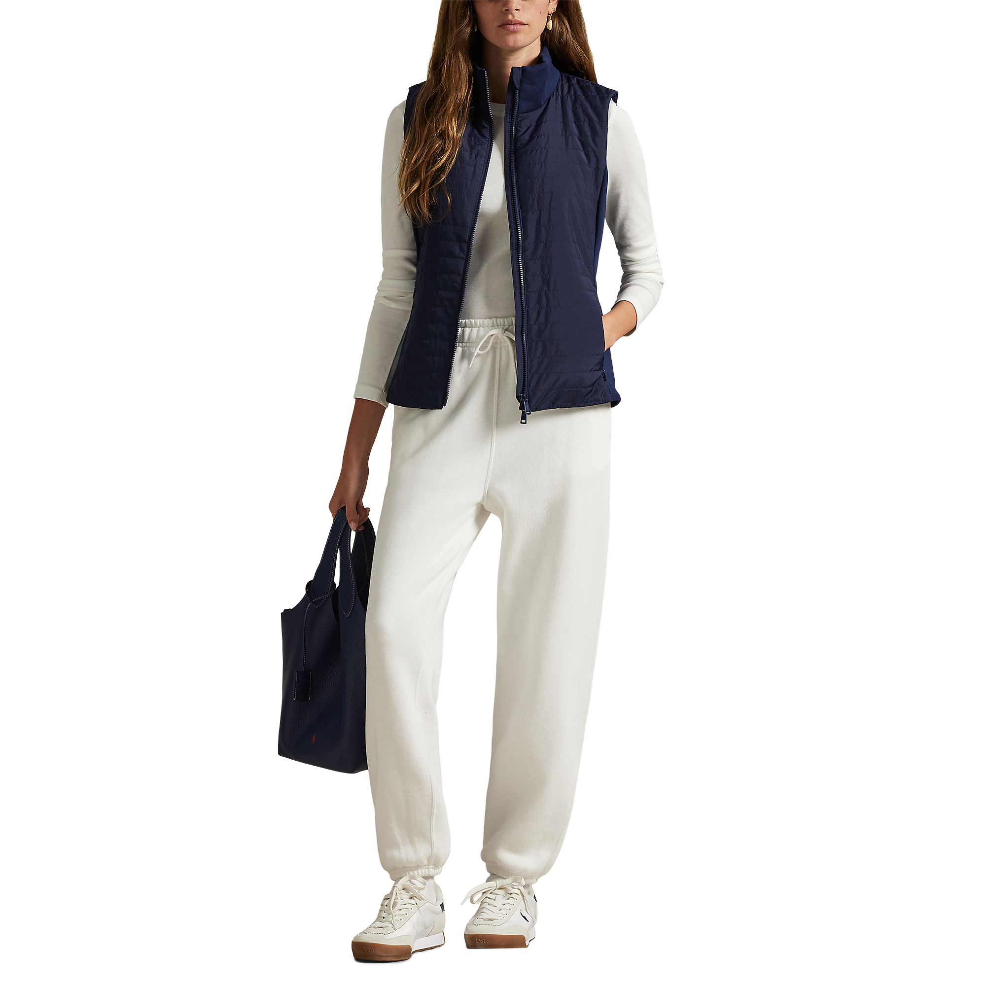 Performance Hybrid Quilted Full Zip Women's Golf Vest