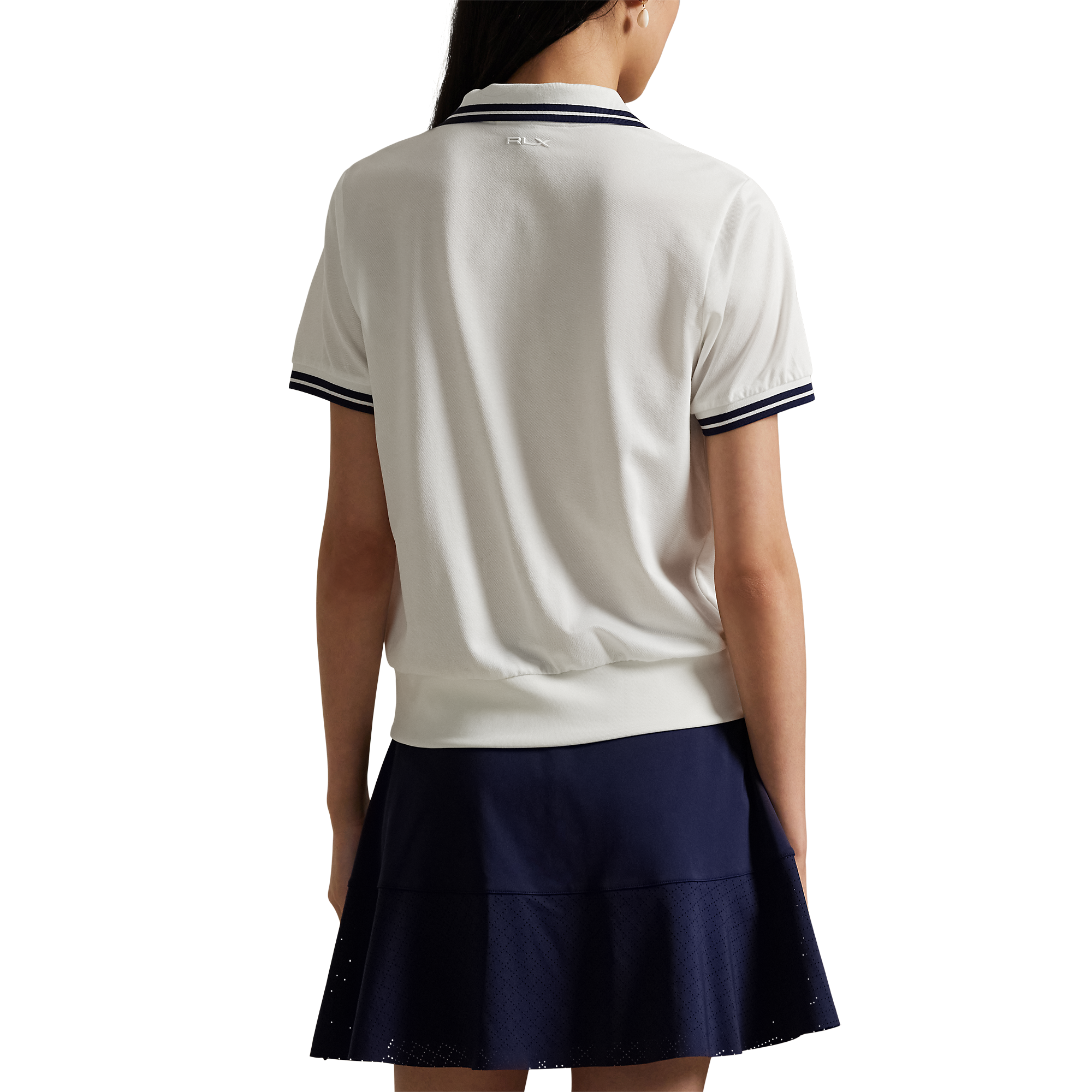 Tailored Fit Jersey Cropped Women's Short Sleeve Golf Polo Shirt