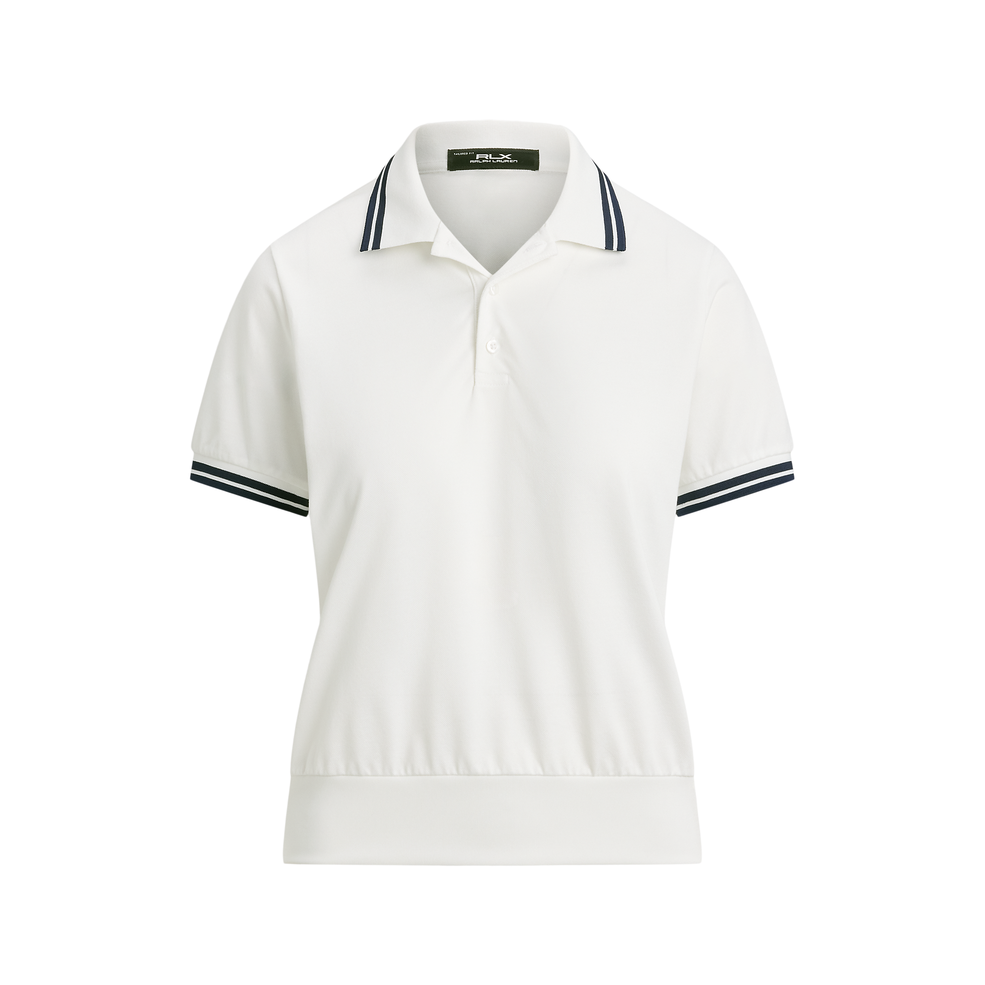 Tailored Fit Jersey Cropped Women's Short Sleeve Golf Polo Shirt