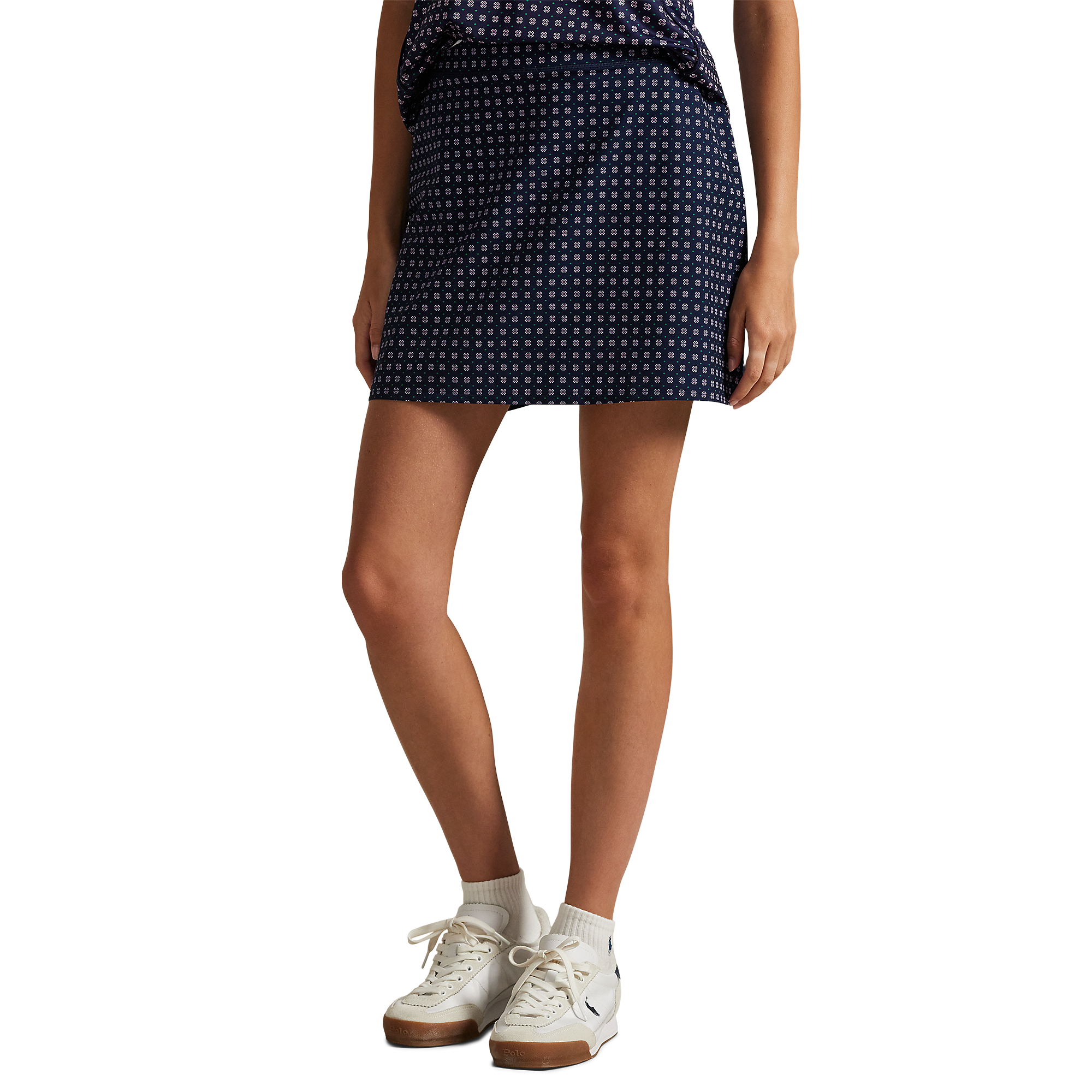 Flower Geo Print Stretch Women's 15" Golf Skort