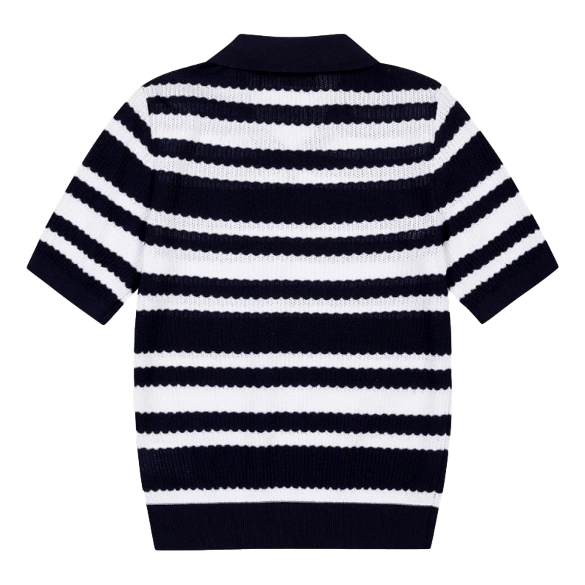 Multi Stripes Knit Women's Short Sleeve Golf Shirt