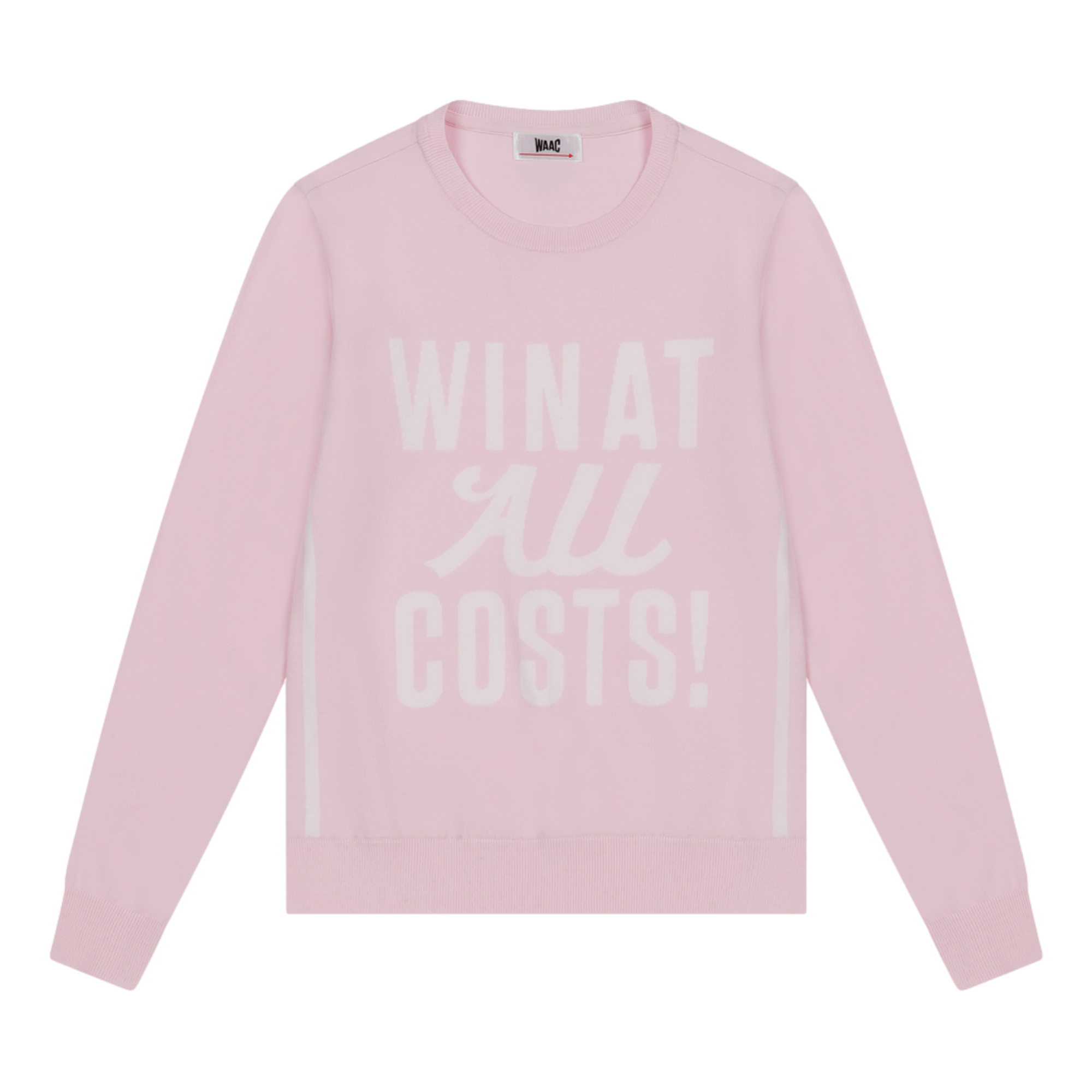 Win At All Costs Women's Slogan Golf Sweater