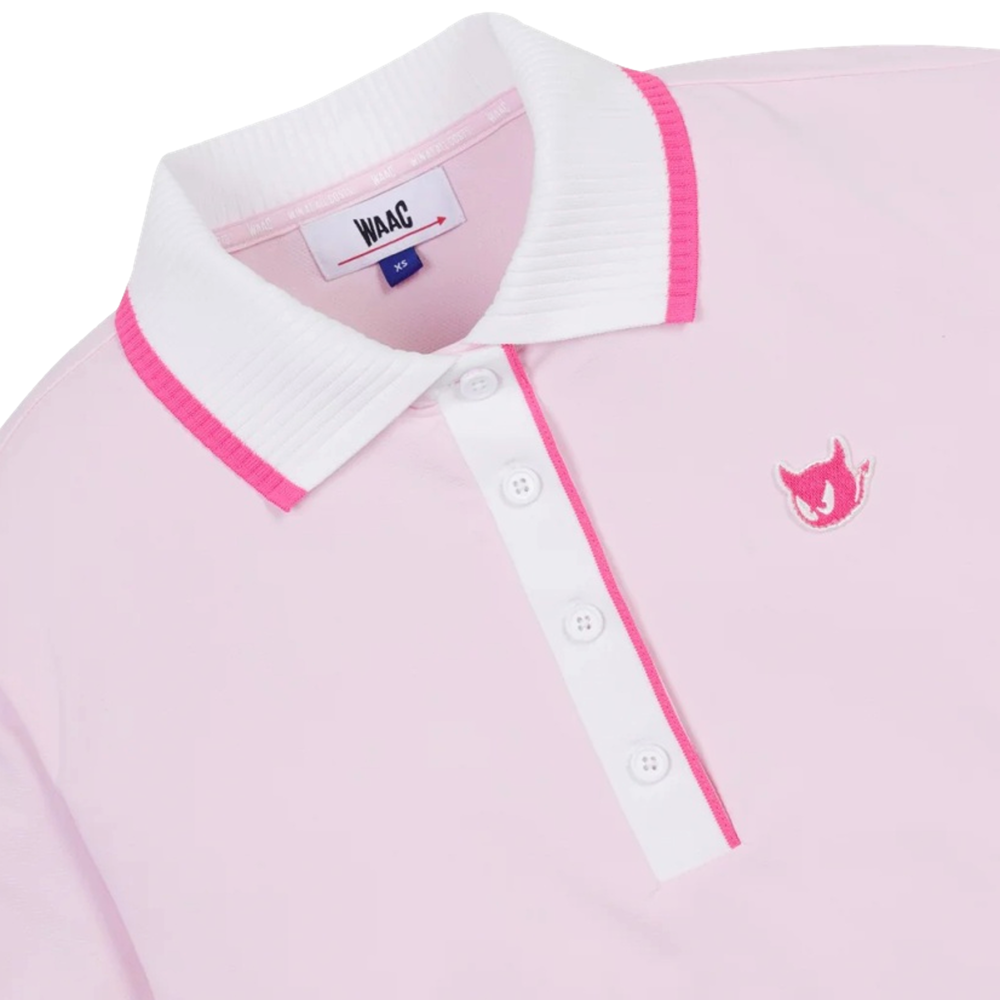 Women's Rib Collar Short Sleeve Polo