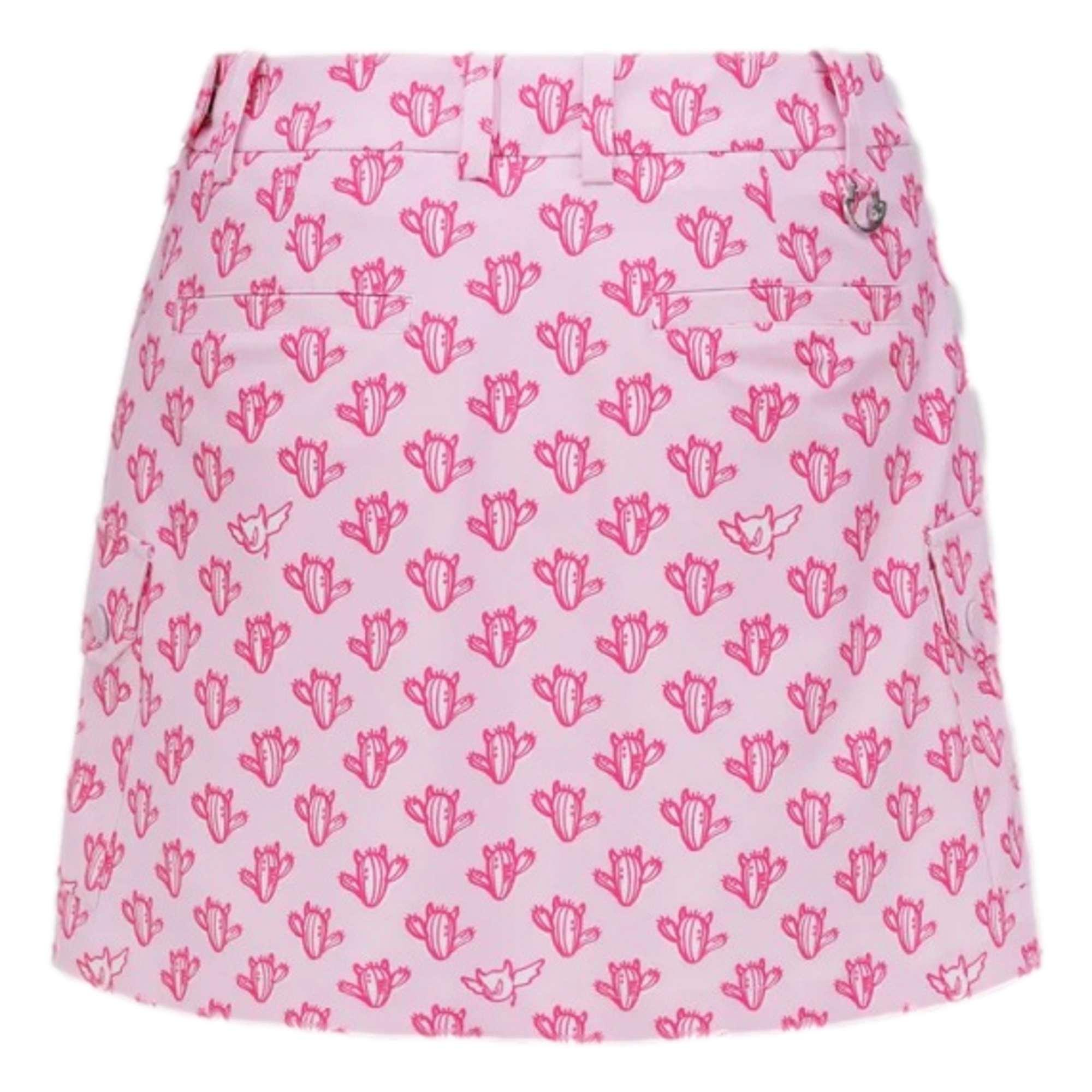 Cacti Print Cargo Women's Golf Skirt
