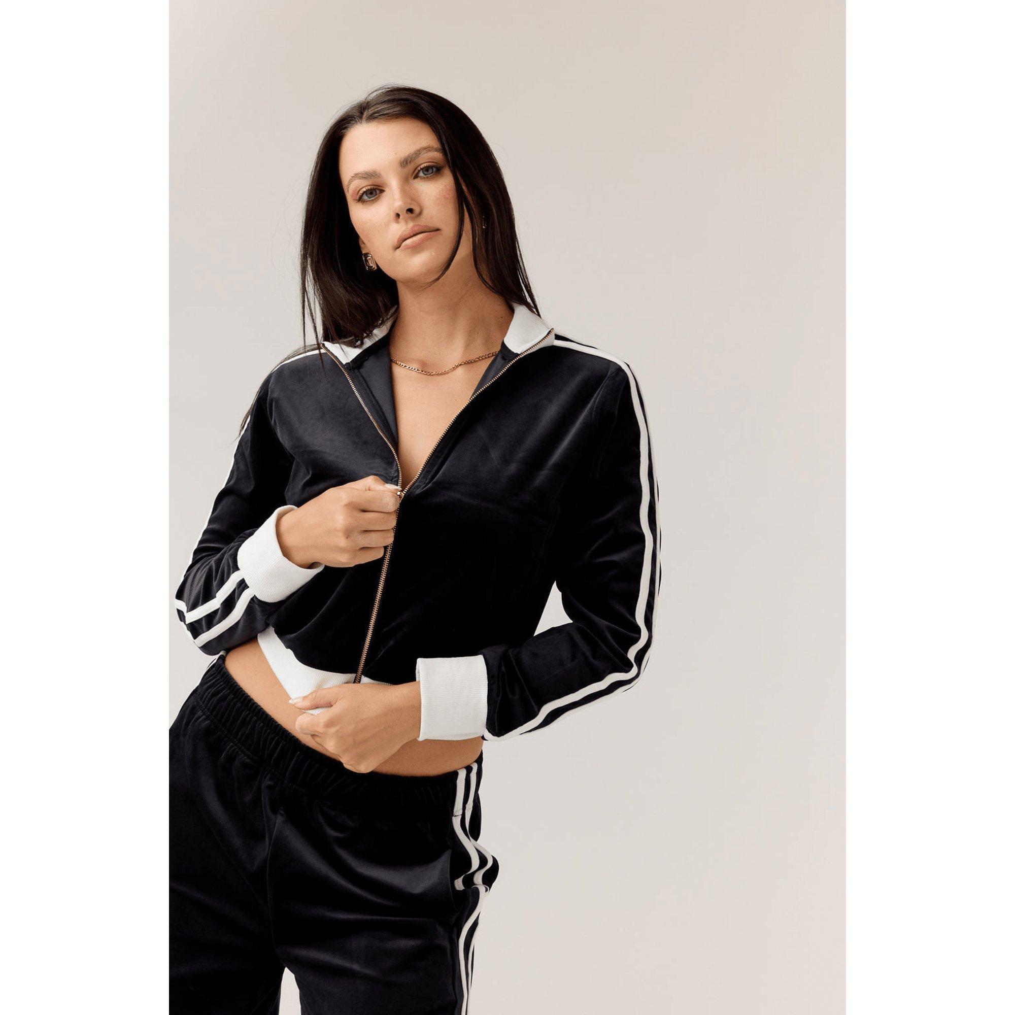 Velour Track Women's Golf Jacket