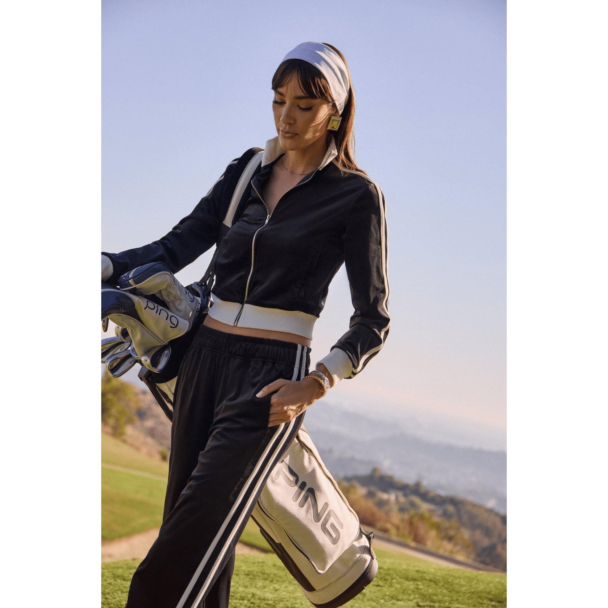 Velour Track Women's Golf Jacket